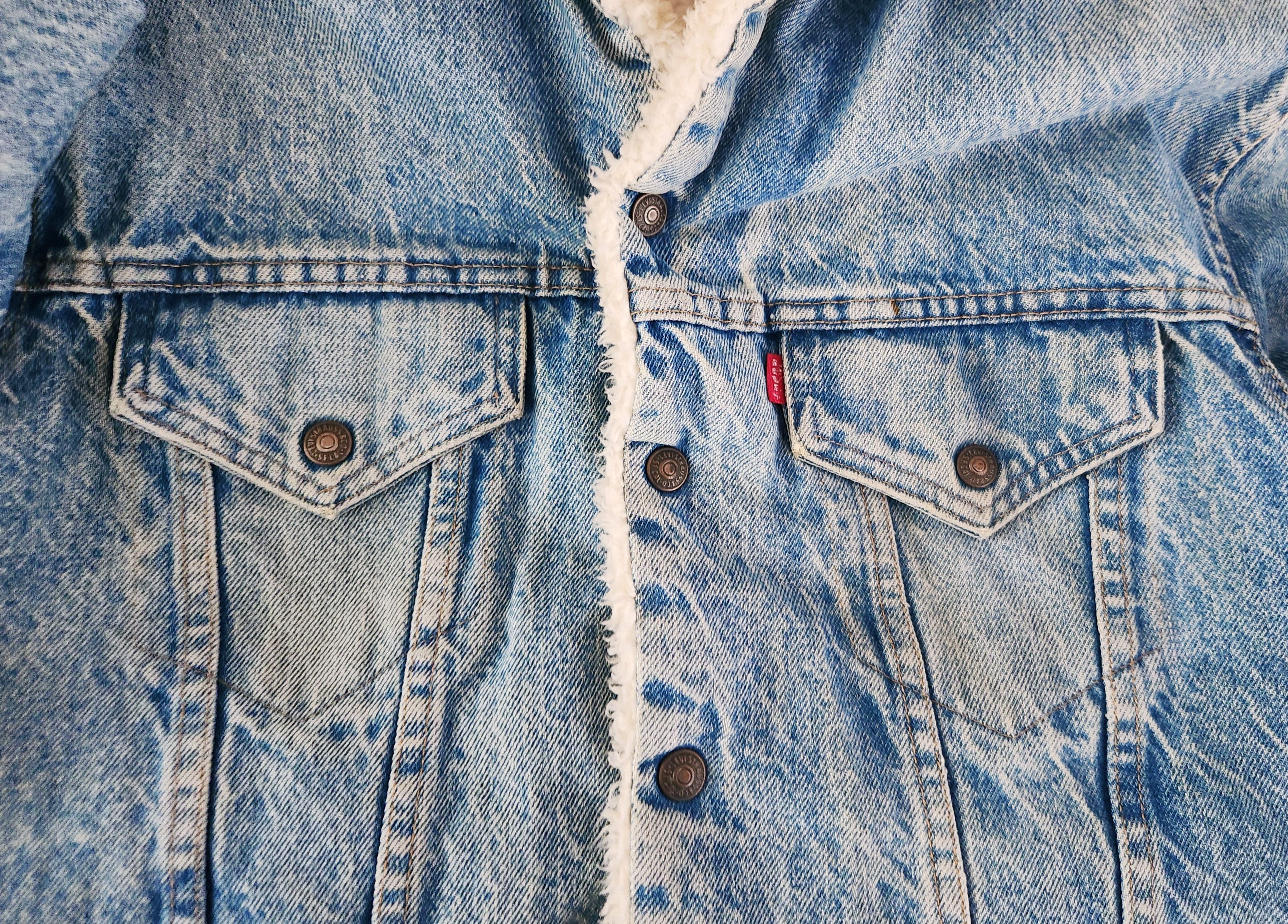 Levi's × Vintage LEVI'S TRUE VINTAGE SHERPA TRUCKER DENIM JACKET 1970S SZ 40 Size US M / EU 48-50 / 2 - 18 Thumbnail