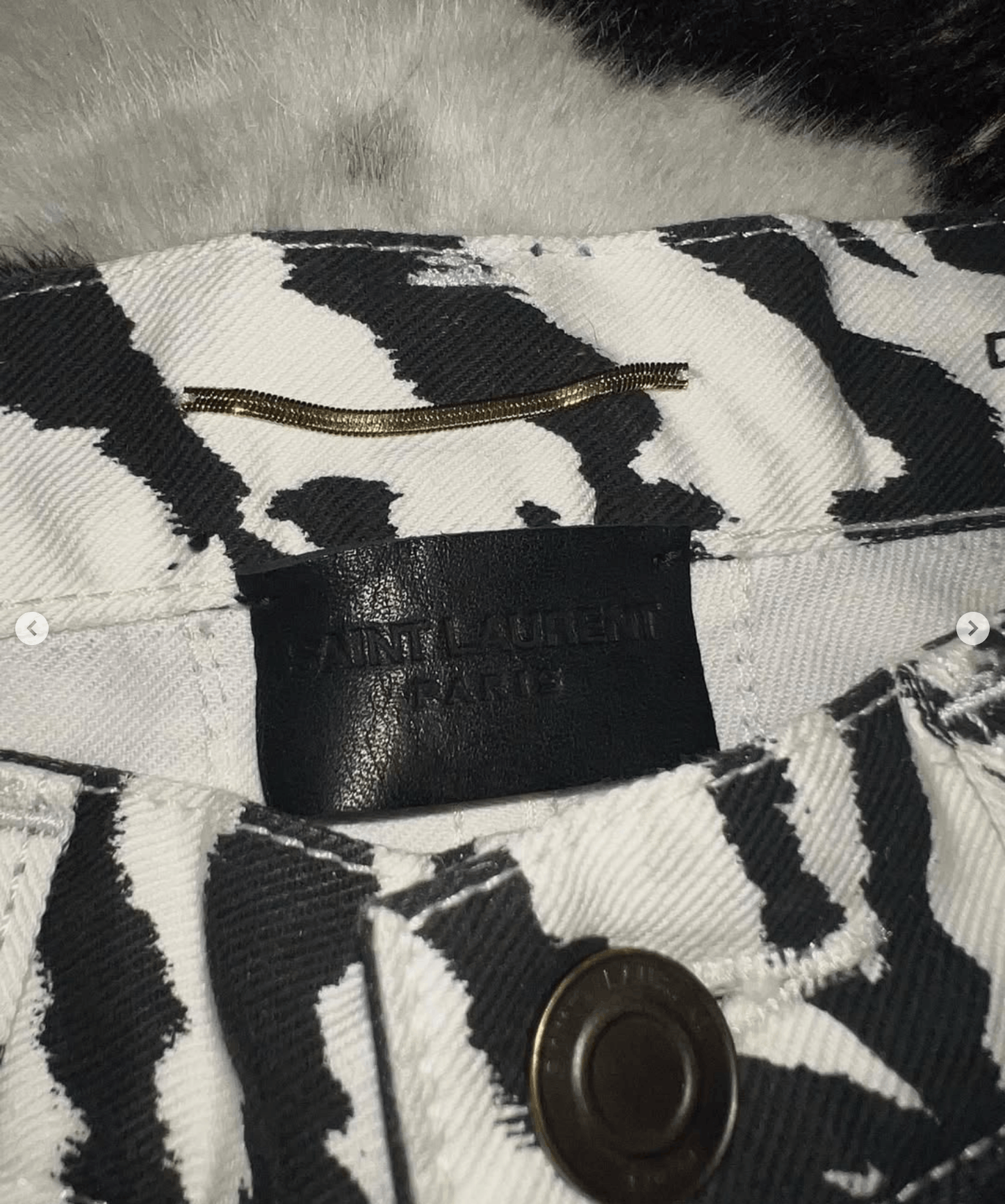 Saint Laurent Paris SS14 D01 Zebra Print Jeans Size US 26 / EU 42 - 5 Thumbnail