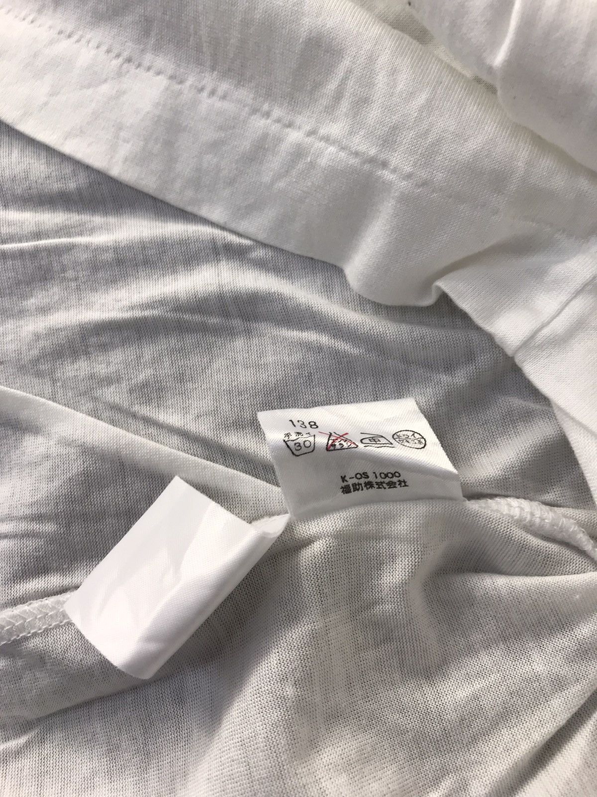 Designer 90s Yves Saint Laurent White Plain Inner Longsleeve Tee Size US M / EU 48-50 / 2 - 7 Thumbnail