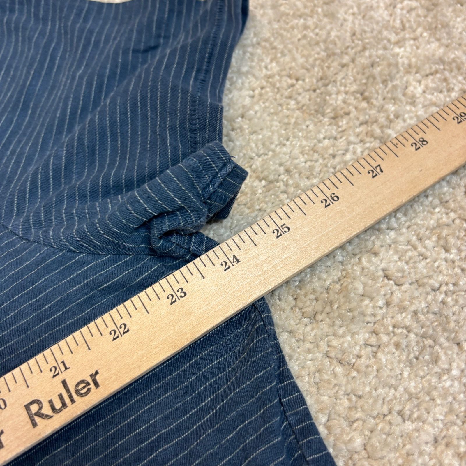 Marine Layer Marine Layer Striped Henley T Shirt Men's L/XL Surf Summer Size US L / EU 52-54 / 3 - 4 Thumbnail
