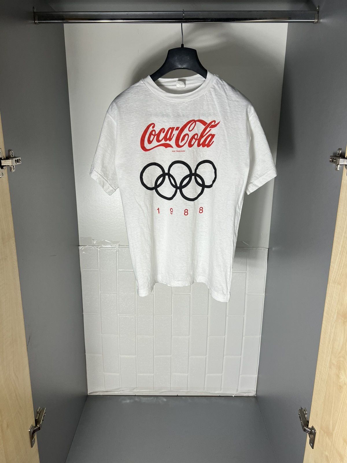 Coca Cola × Vintage VERY RARE COCA COLA OLYMPIC GAME 1988 DESIGNER T-SHIRT Y2K Size US M / EU 48-50 / 2 - 1 Thumbnail