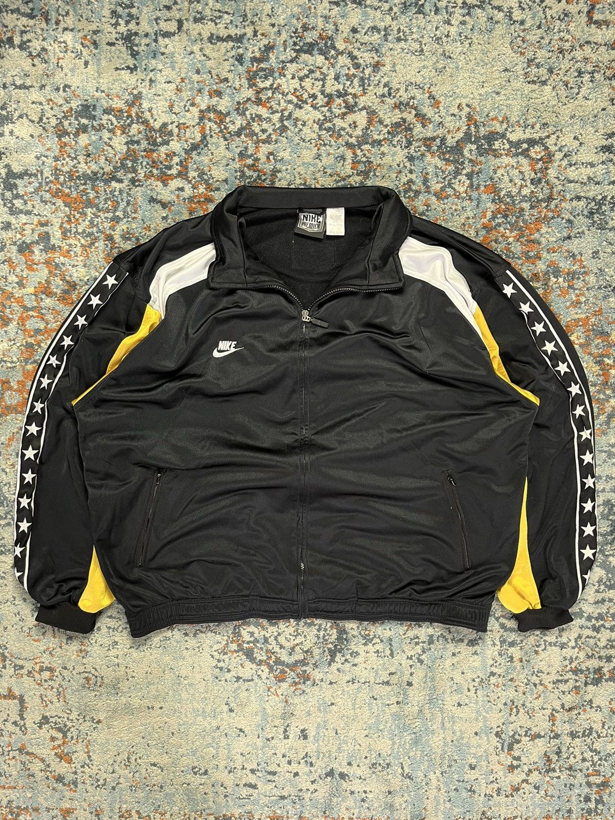 Nike × Vintage Vintage 90s Nike premier stars zip track jacket / sweatshirt Size US XL / EU 56 / 4 - 2 Thumbnail