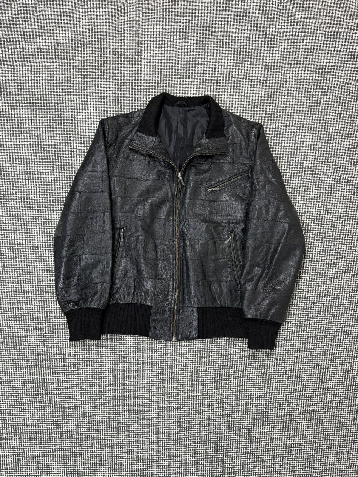 Other Patchwork avant garde leather bomber jacket vintage Size US M / EU 48-50 / 2 - 1 Thumbnail