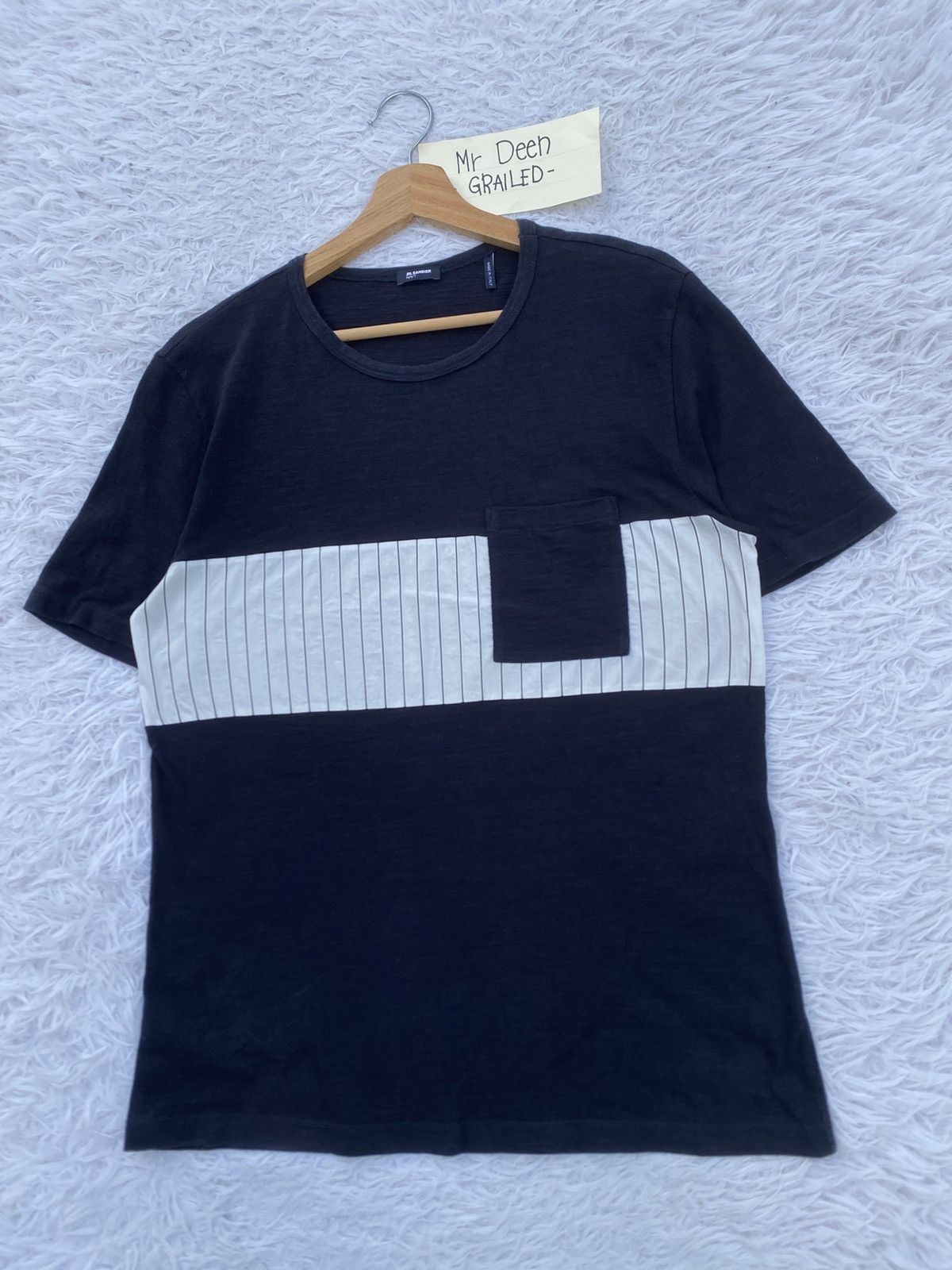 Jil Sander Rare Jil Sander Stripes Pocket Tshirt Size US M / EU 48-50 / 2 - 3 Thumbnail