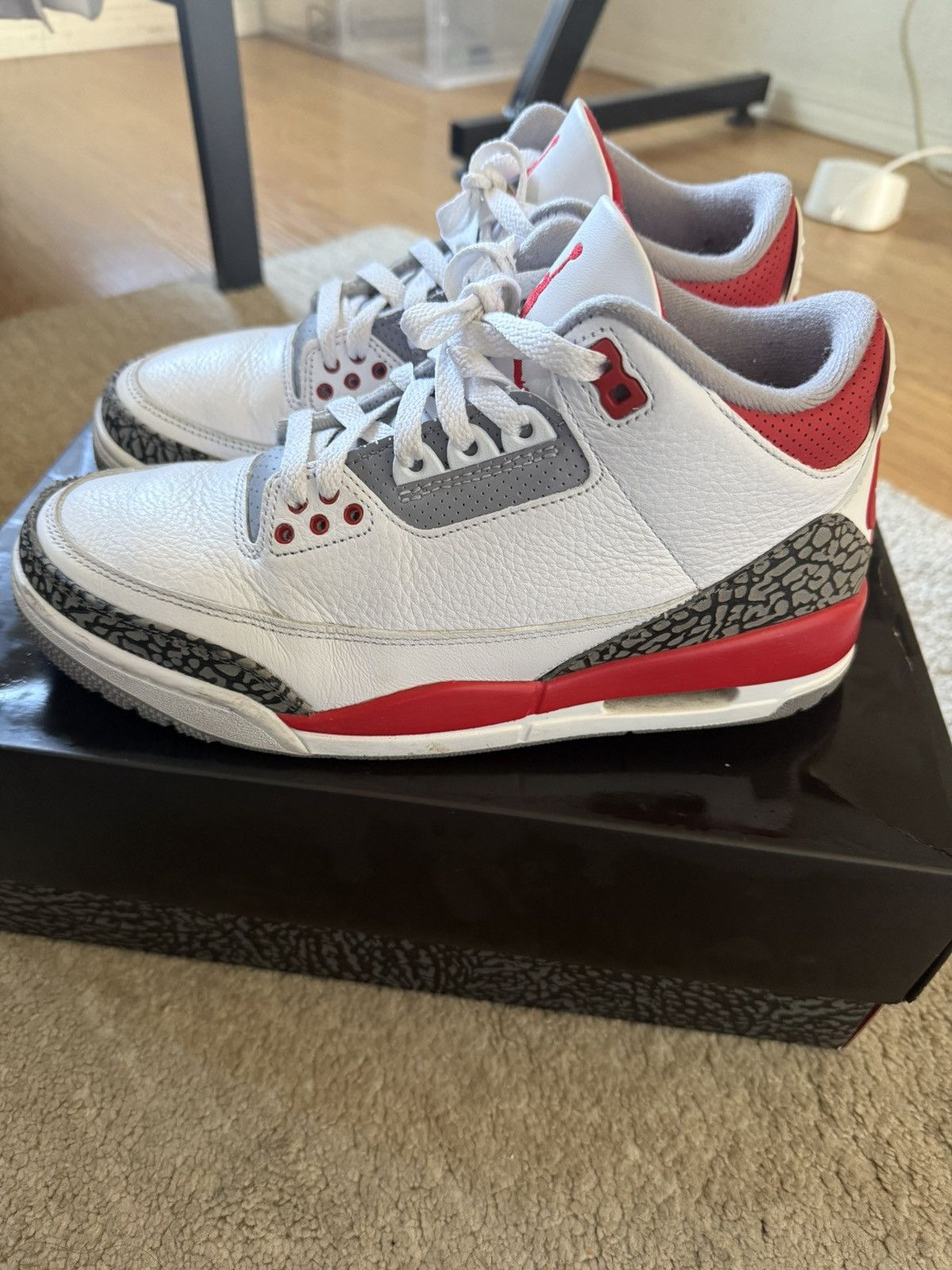 Jordan Brand Jordan 3 Fire Red 2022 Size US 8 / EU 41 - 6 Thumbnail