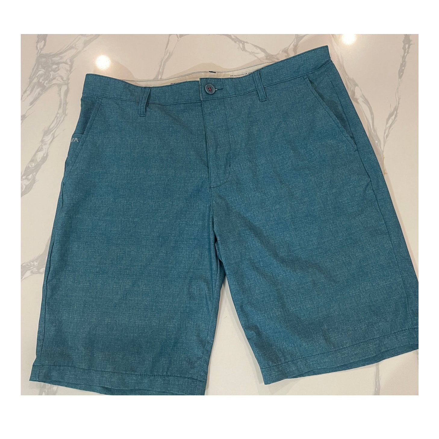 RVCA RVCA Men's Blue Stretch Swim Trunks – Size 34 Size US 34 / EU 50 - 2 Thumbnail