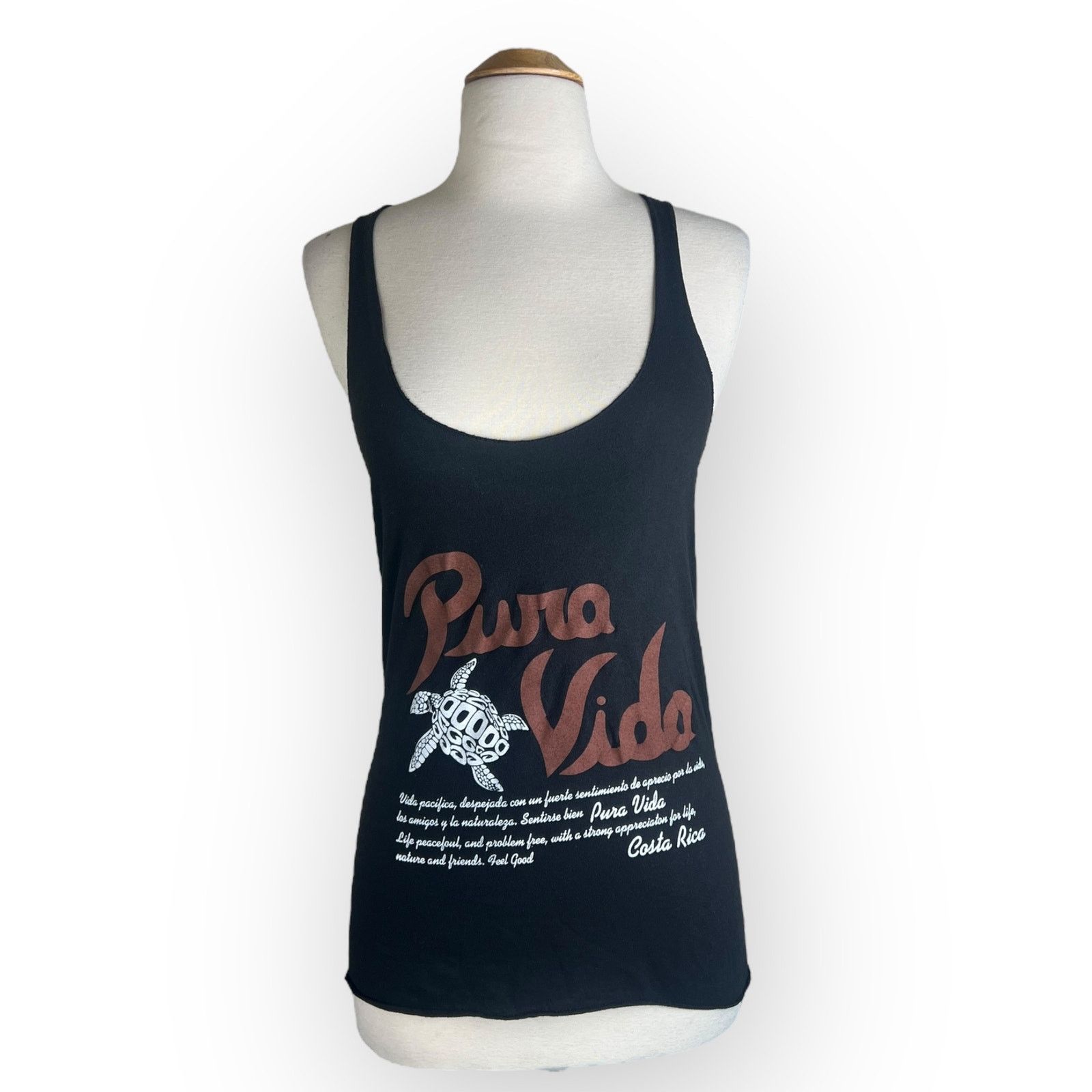 Vintage Pura Vida Costa Rica Tank - Black, Small Size S / US 4 / IT 40 - 8 Thumbnail