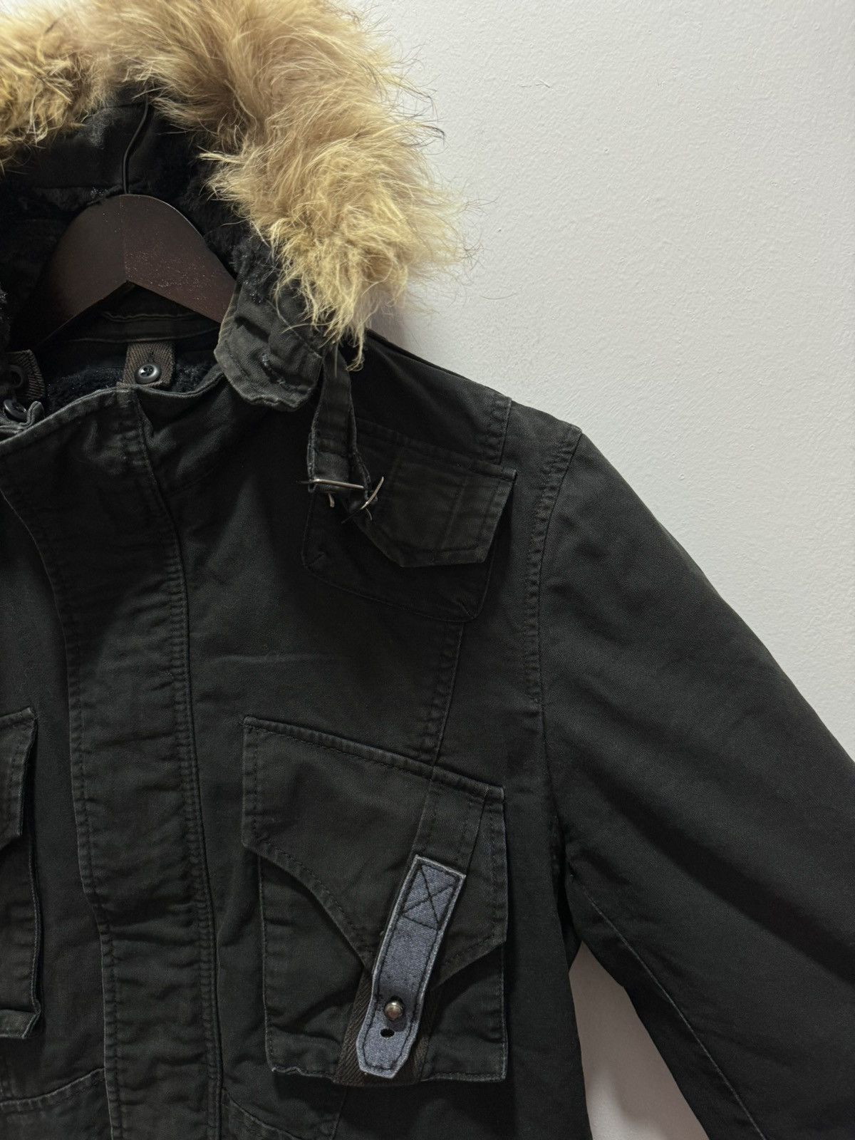 Vintage VINTAGE PPFM LGB STYLE FUR HOODIE JACKET Size M / US 6-8 / IT 42-44 - 3 Thumbnail