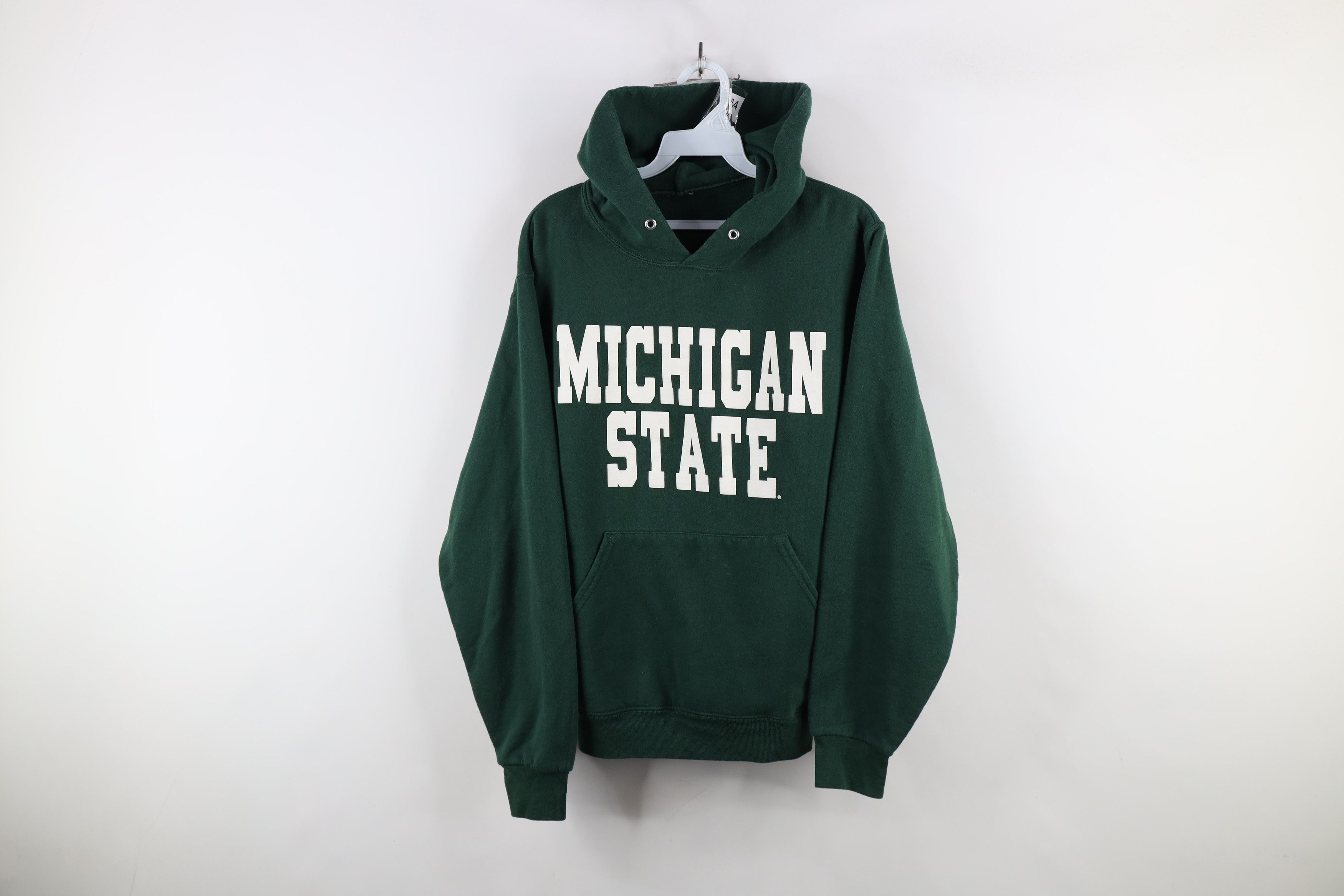 Vintage Vintage 90s Michigan State University Hoodie Sweatshirt Size US S / EU 44-46 / 1 - 1 Thumbnail