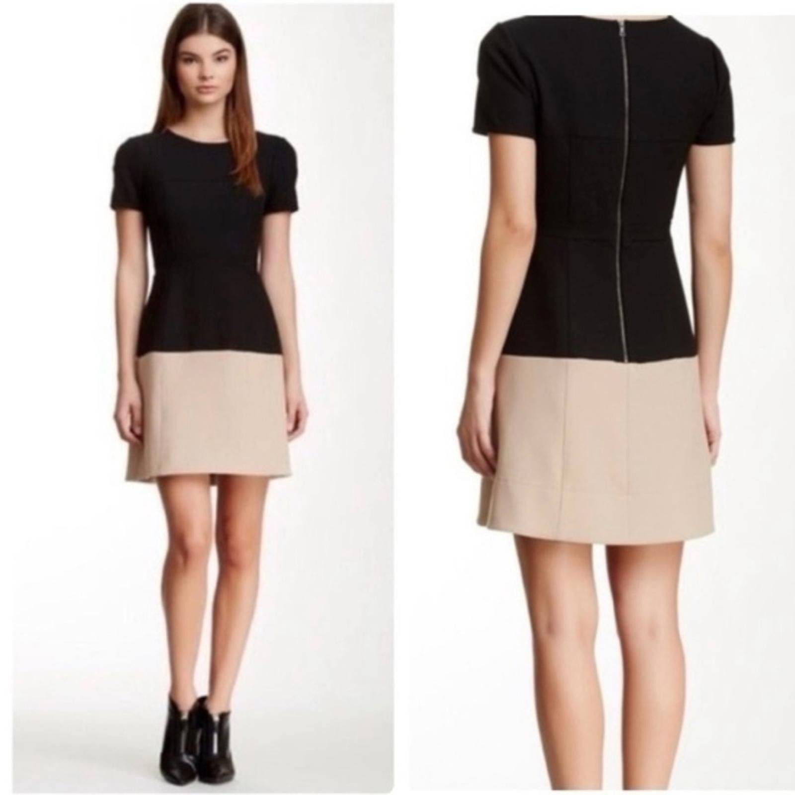 Bcbgmaxazria BCBGMaxAzria Black and Tan Dress Size S / US 4 / IT 40 - 1 Thumbnail