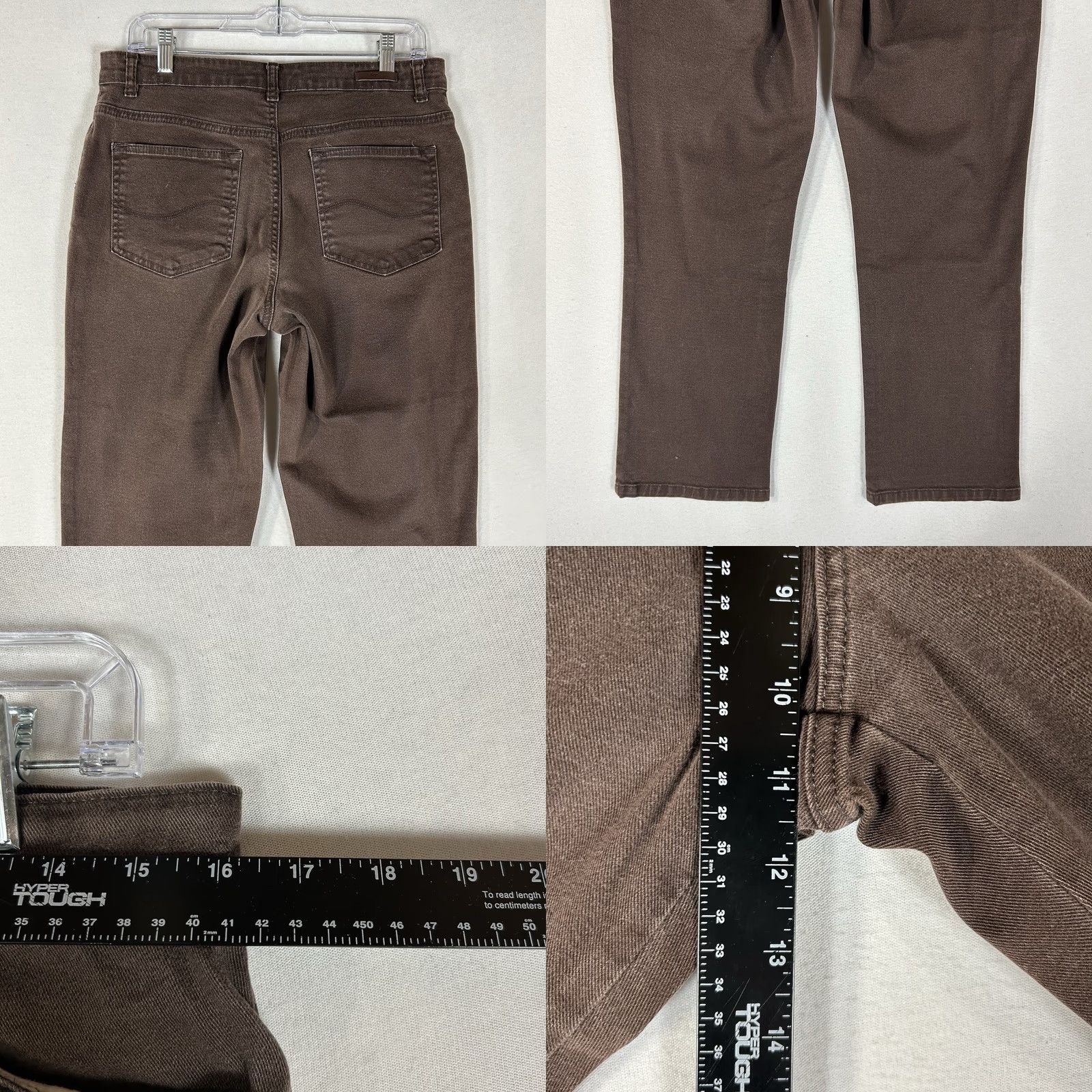 Lee Lee 1889 Relaxed Fit Chino Pants Womens 8P Brown Mid Rise Casual Workwear Size 30" / US 8 / IT 44 - 8 Thumbnail