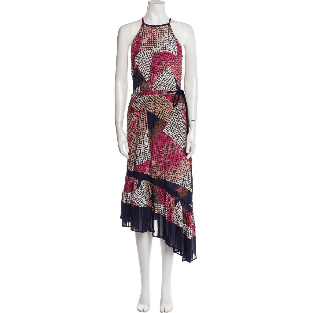 Ramy Brook Ramy Brook Multicolor Printed Halter Midi Dress Size XS Size XS / US 0-2 / IT 36-38 - 1 Thumbnail