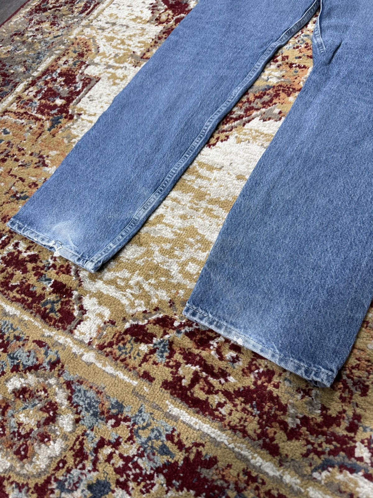 Levi's × Vintage Levi's Carpenter Baggy Denim Washed Black Jeans Pants Size US 36 / EU 52 - 2 Thumbnail