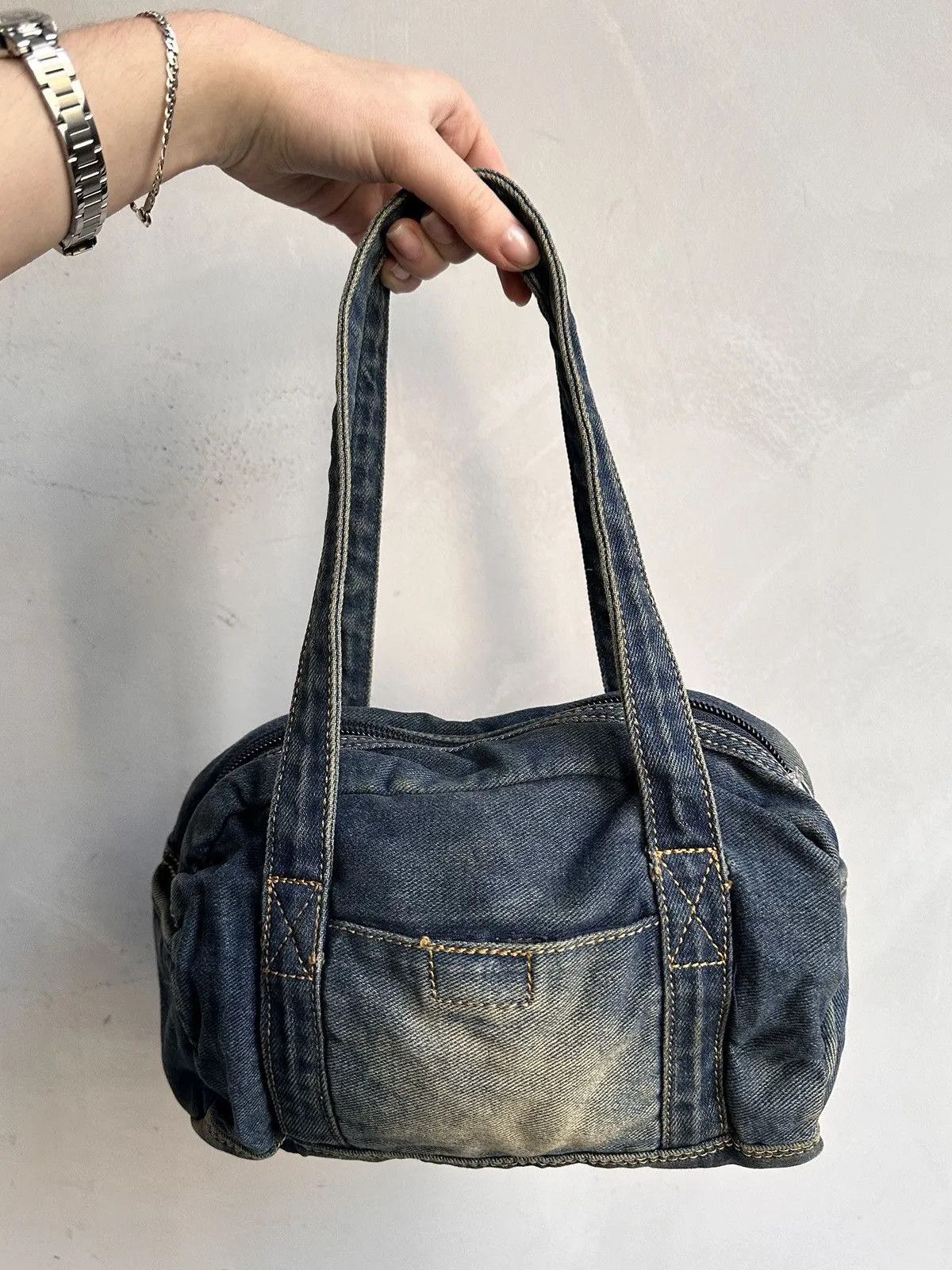 Dolce & Gabbana Blue Bag Denim Diesel Messenger Japan Avand Garde Style Size ONE SIZE - 5 Thumbnail