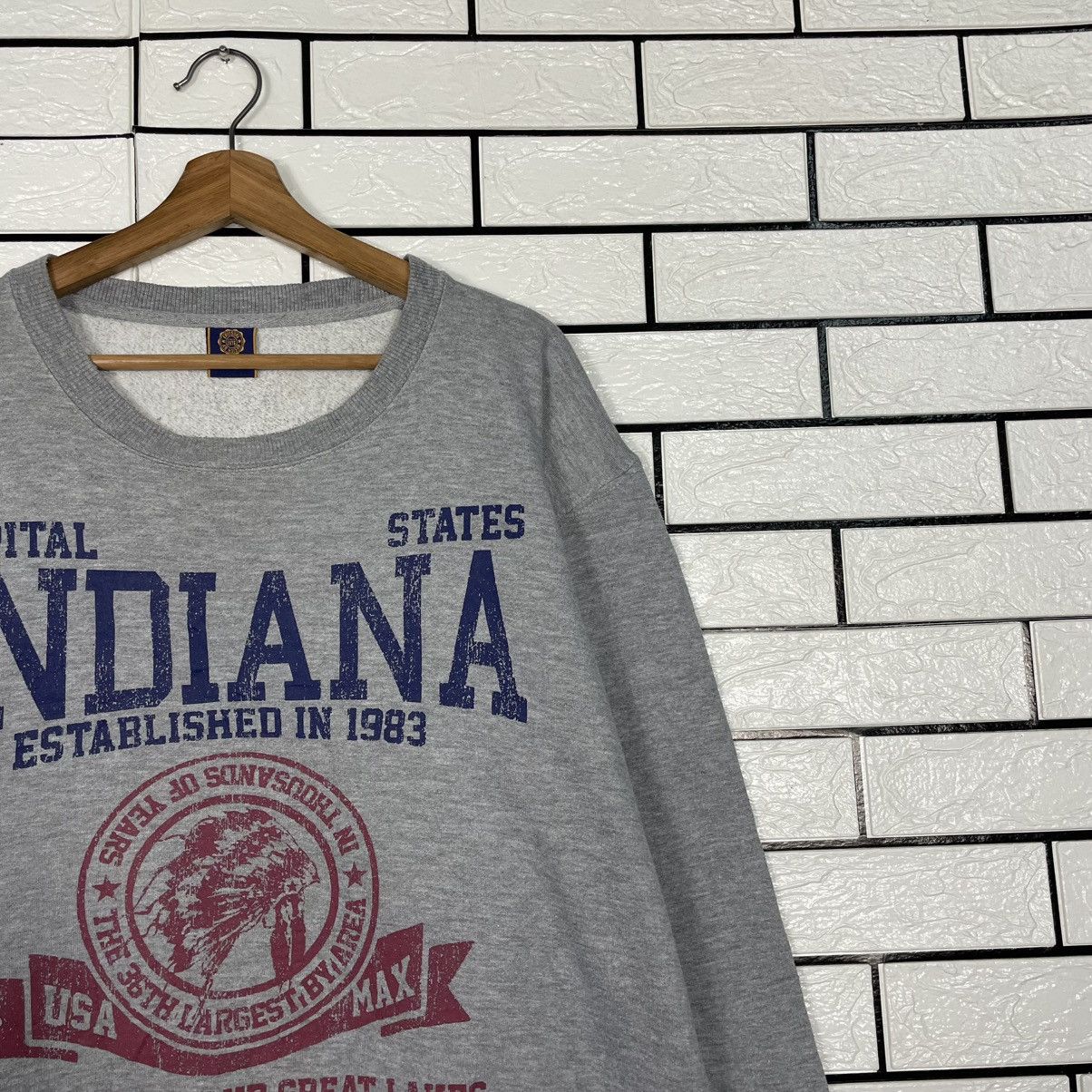Japanese Brand Indiana Capital States Crewneck Sweatshirt Size US XXL / EU 58 / 5 - 5 Thumbnail