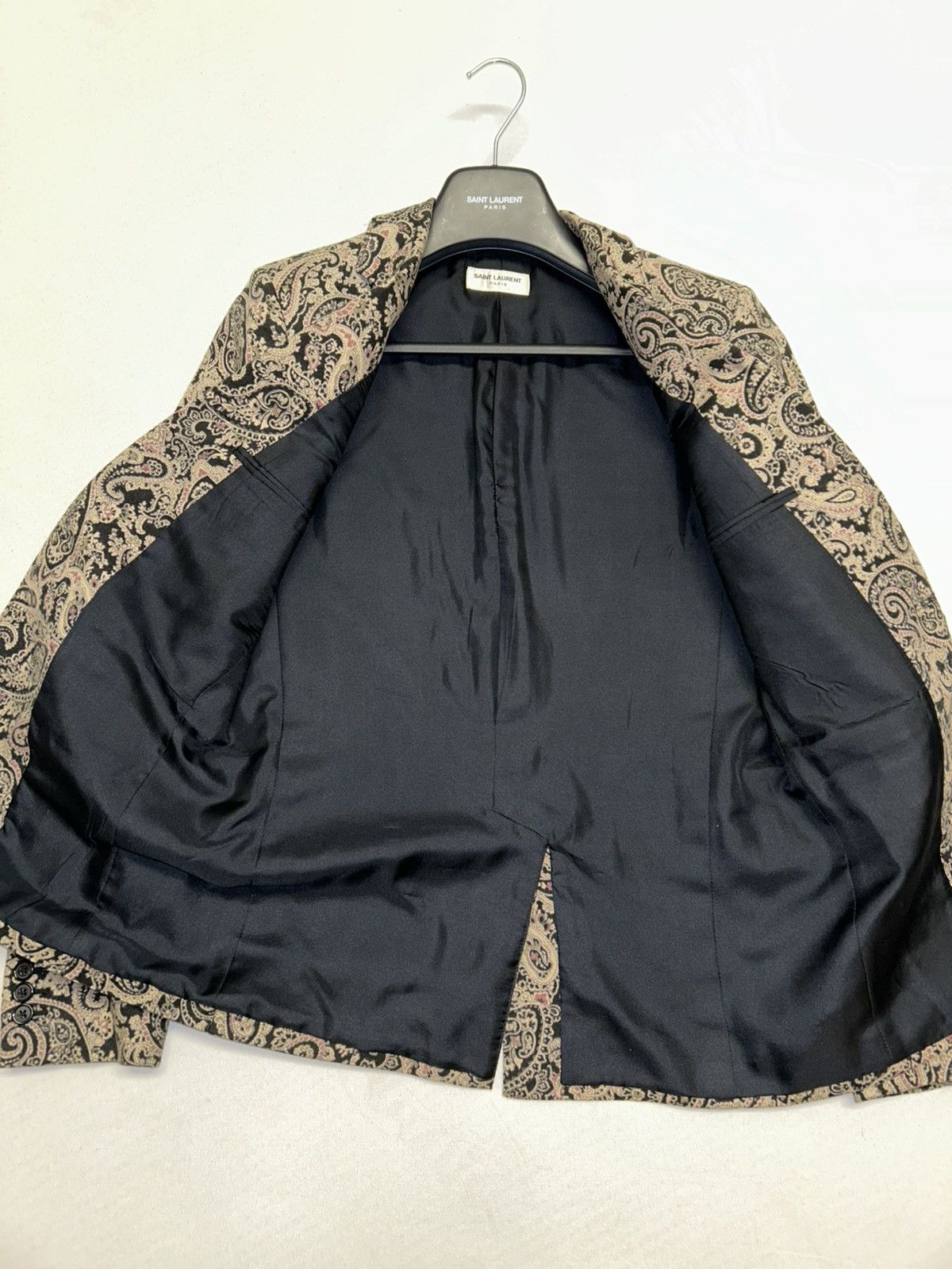 Saint Laurent Paris SS2015 1/1 sample Fractal Paisley Blazer Size 48L - 9 Thumbnail