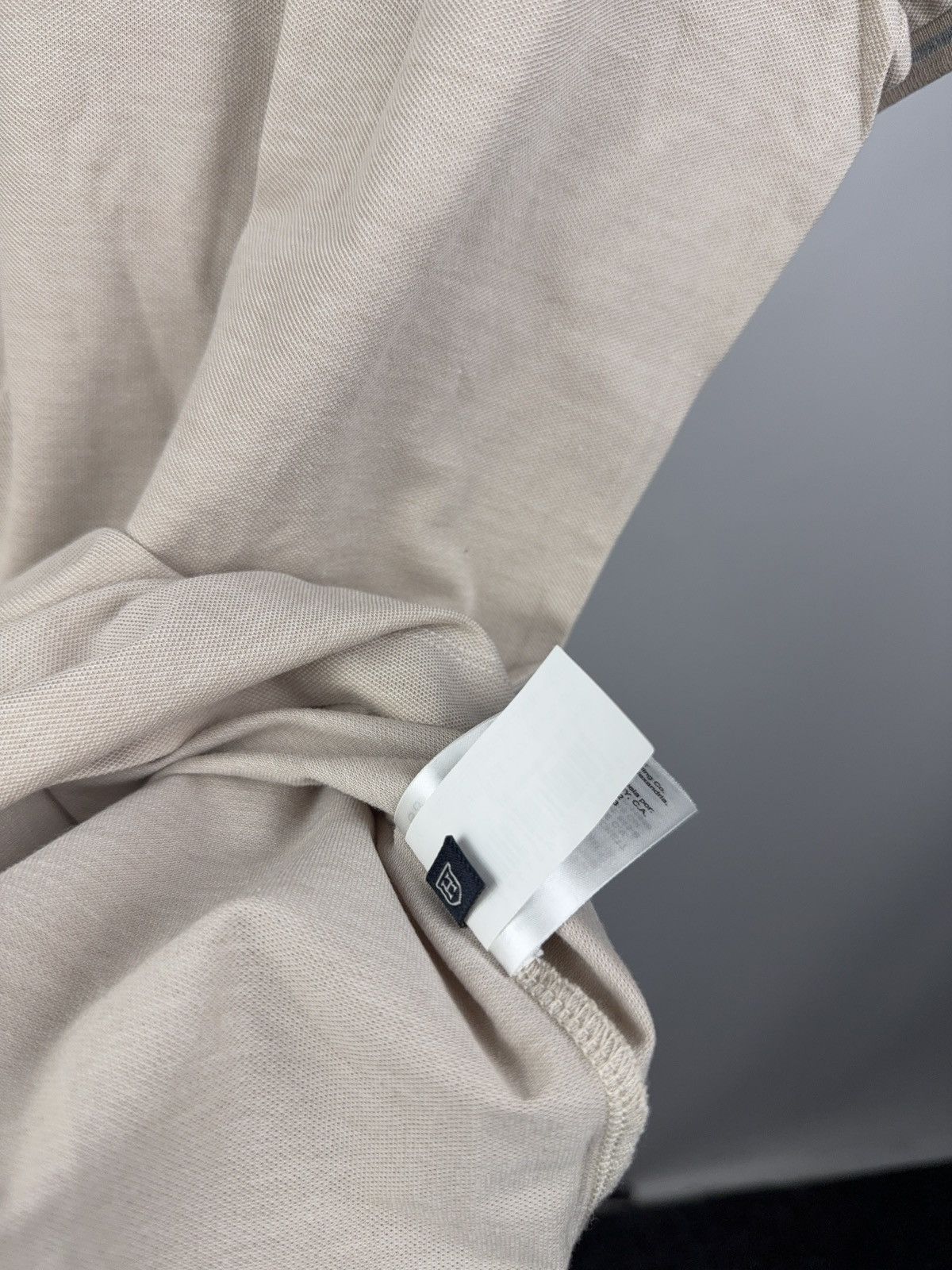 Hackett Luxury Hackett Basic London Beige Classic Fit Cotton T-Shirt Size US M / EU 48-50 / 2 - 6 Thumbnail