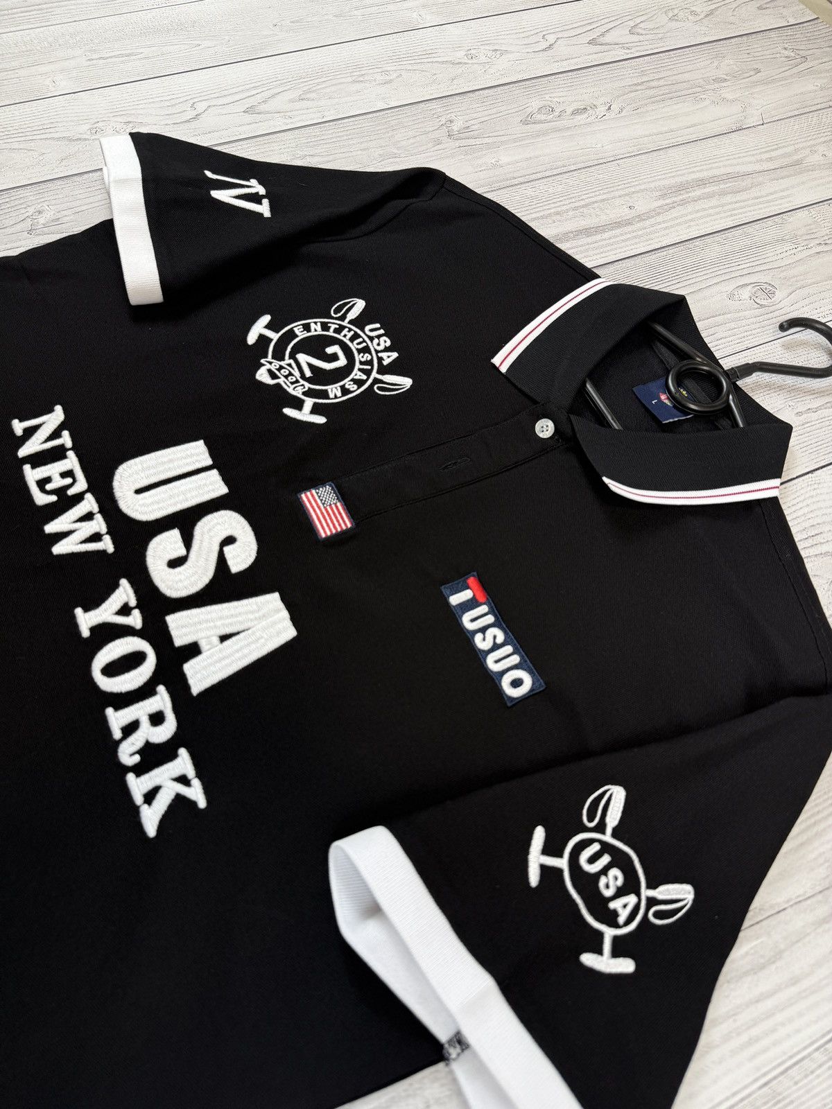 Other USA Polo New York big logo vintage design Shirt Tusou Size US L / EU 52-54 / 3 - 3 Thumbnail