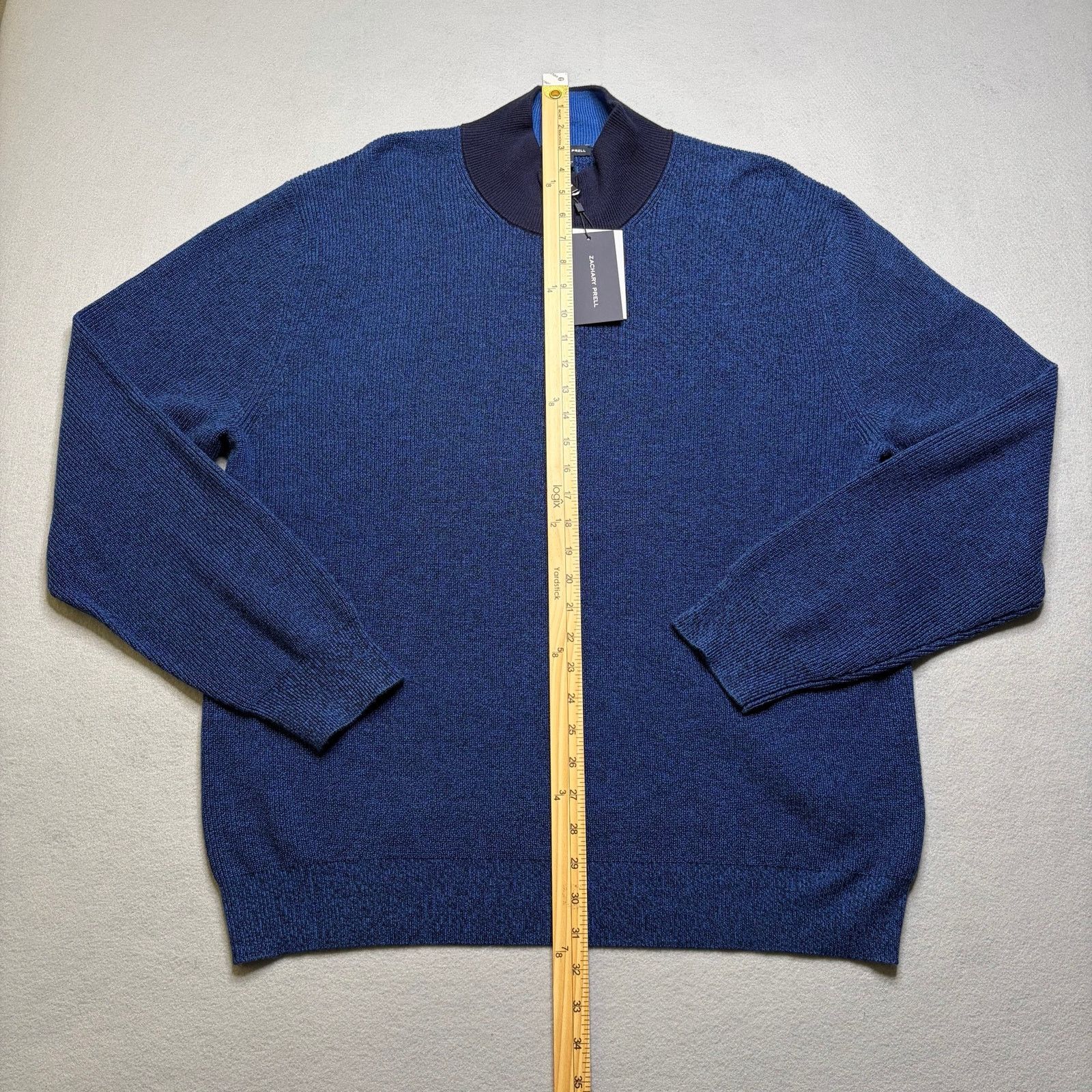 Other Zachary Prell 1/4 Zip Sweater XXL Wool Blend Men Knit NWT Size US XXL / EU 58 / 5 - 5 Thumbnail