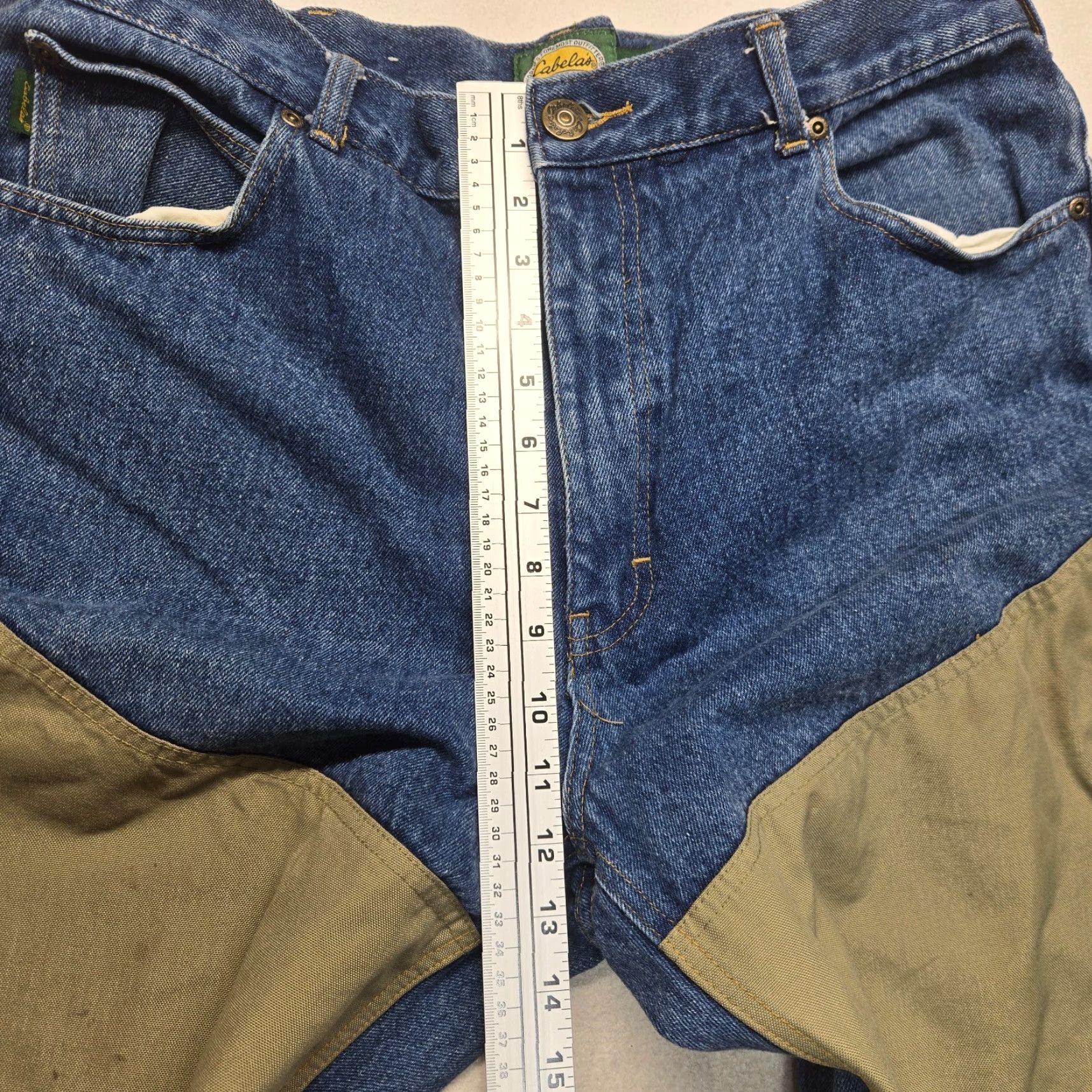 Vintage VINTAGE Cabela's Denim Jeans Pants 38x34 Men Outdoor Hunting Casual Blue 90s Size US 38 / EU 54 - 5 Thumbnail