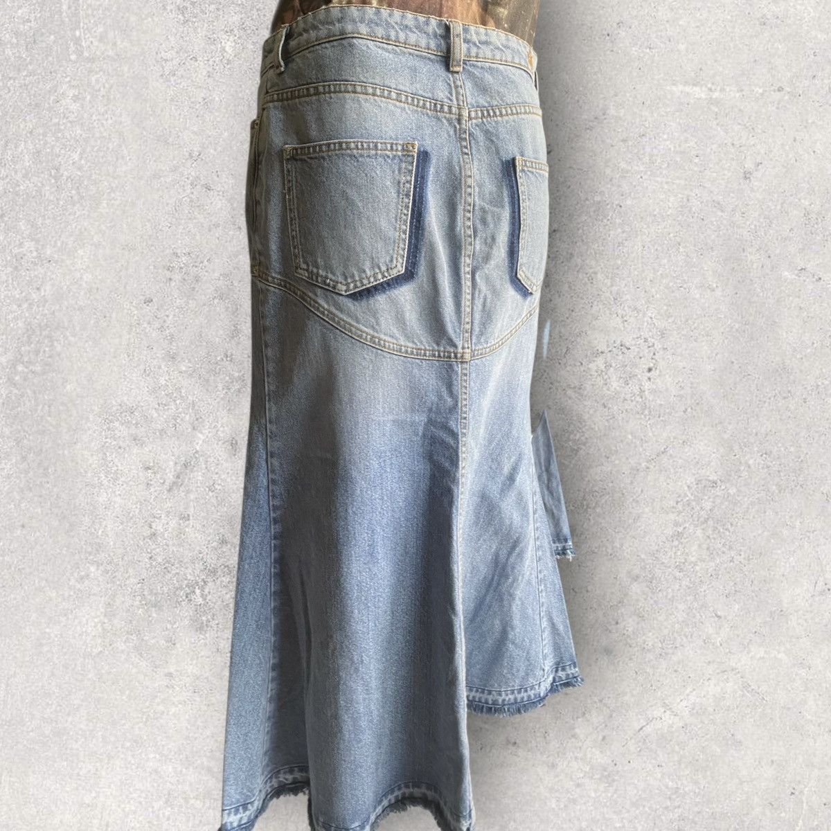 Alexander McQueen 2017 Denim Mermaid Skirt Size 28" / US 6 / IT 42 - 7 Thumbnail