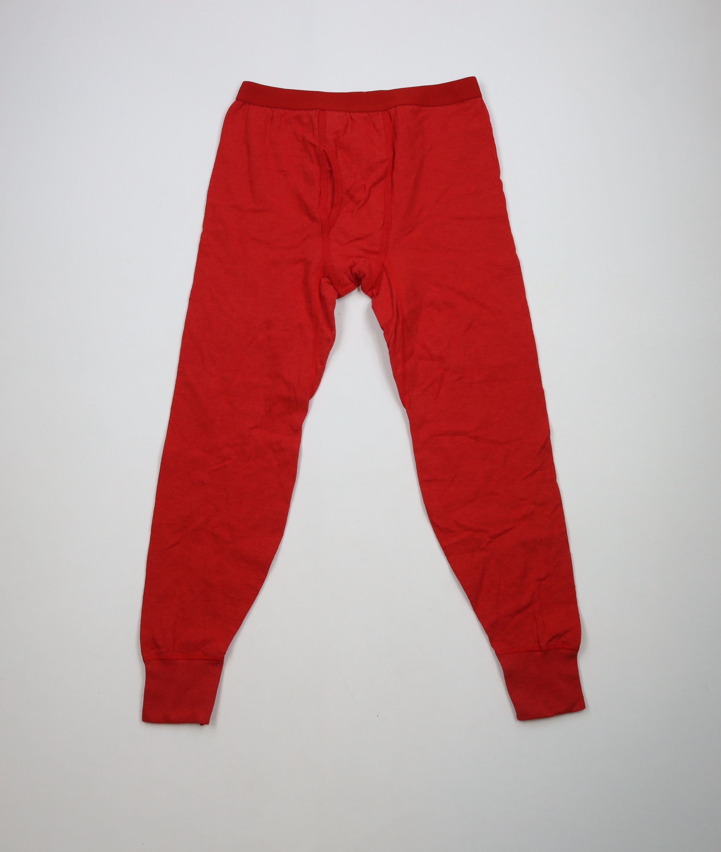 L.L. Bean × Vintage Vintage LL Bean Double Wool Blend Knit Thermal Pants Red Size US 34 / EU 50 - 1 Thumbnail
