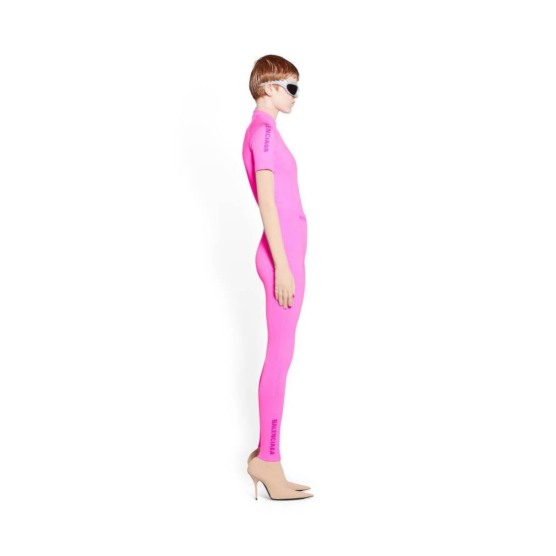 Balenciaga o1bcso1str0525 Athletic Leggings in Pink Size 26" / US 2 / IT 38 - 3 Thumbnail