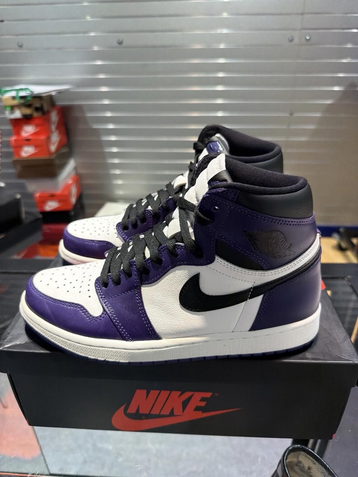Jordan Brand Air Jordan 1 High Court Purple Sneakers 2.0 Size 8.5 Size US 8.5 / EU 41-42 - 7 Thumbnail
