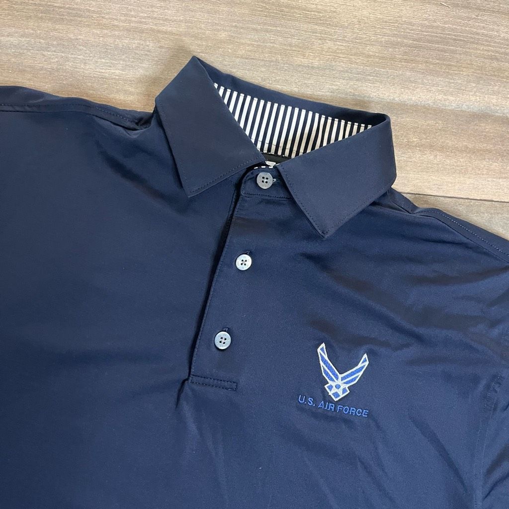 Footjoy FootJoy Air Force Navy Athletic Workout Golf Polo Men Medium Size US M / EU 48-50 / 2 - 2 Thumbnail