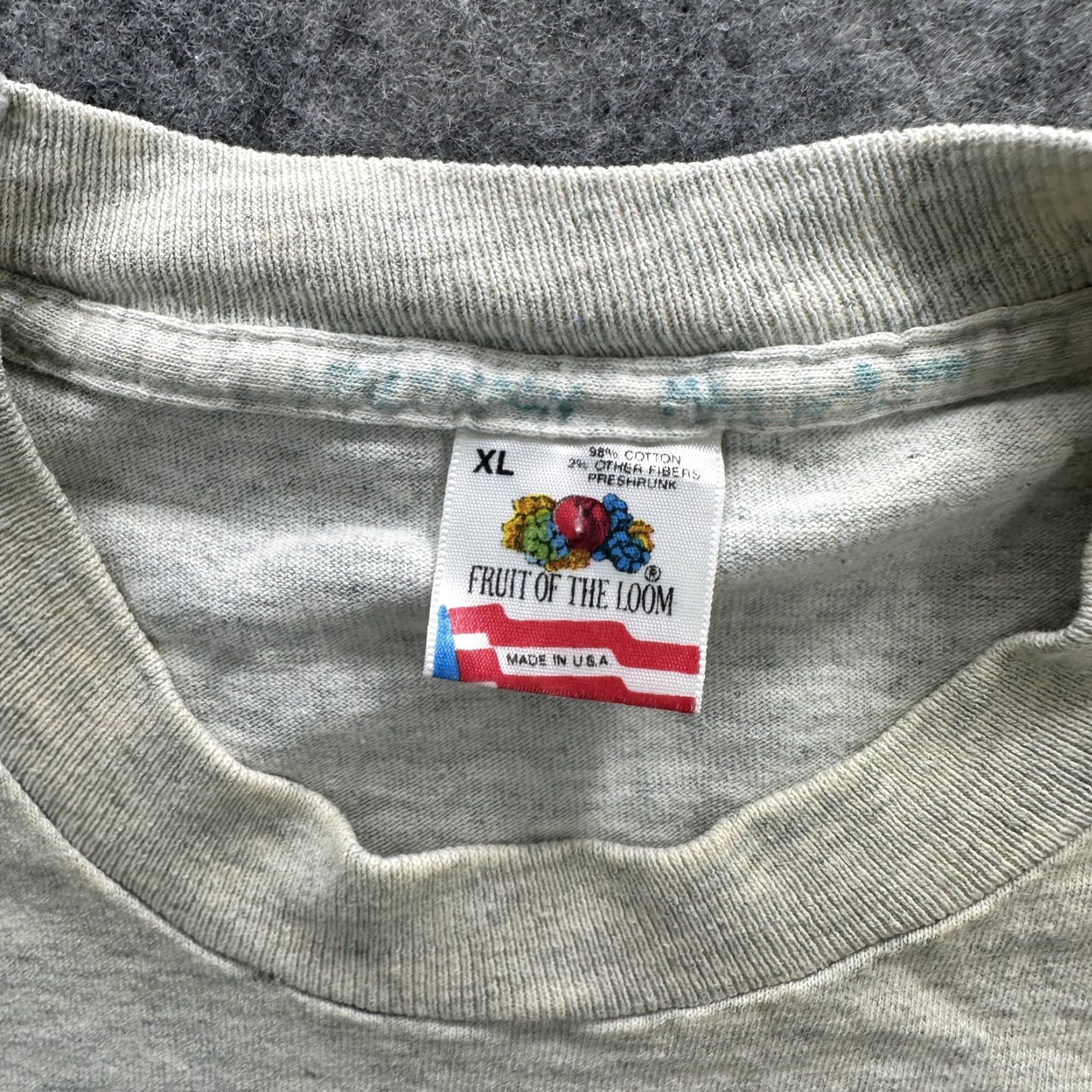 Fruit Of The Loom VINTAGE North Arkansas Railway Train T-Shirt Mens XL Gray 90s USA Travel Trains Railroad Tee Size US XL / EU 56 / 4 - 7 Thumbnail