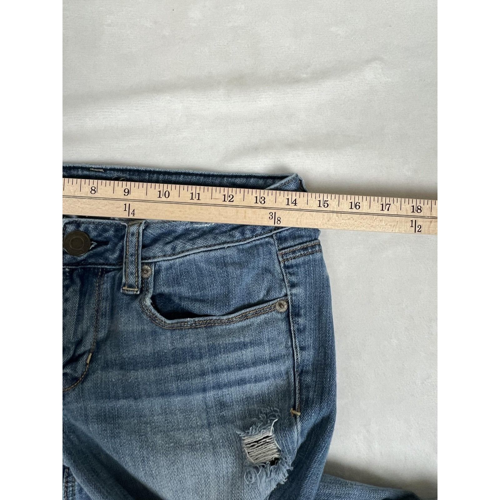 American Eagle Outfitters American Eagle Jeans Women's 6 Medium Wash Low Rise Skinny D Size 28" / US 6 / IT 42 - 9 Thumbnail