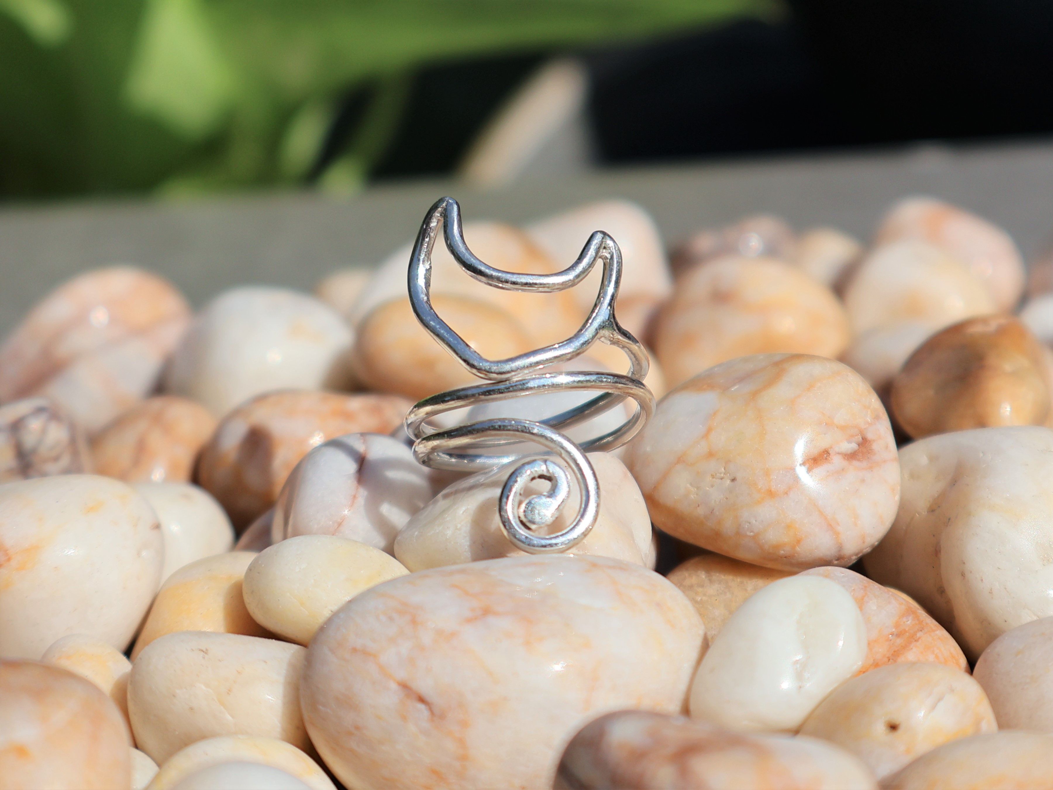Handmade Cat Ring, 925 Sterling Silver, Handmade Unique Ring, Gifts Size ONE SIZE - 1 Thumbnail