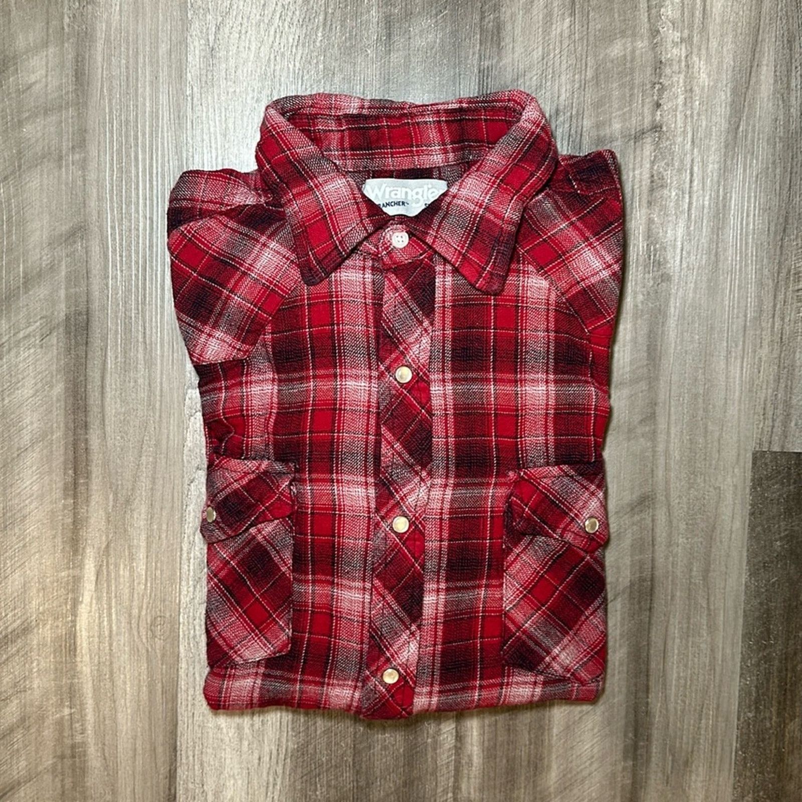Wrangler Wrangler Wrancher Flannel Long Sleeve Pearl Snap - Medium Size US M / EU 48-50 / 2 - 1 Thumbnail