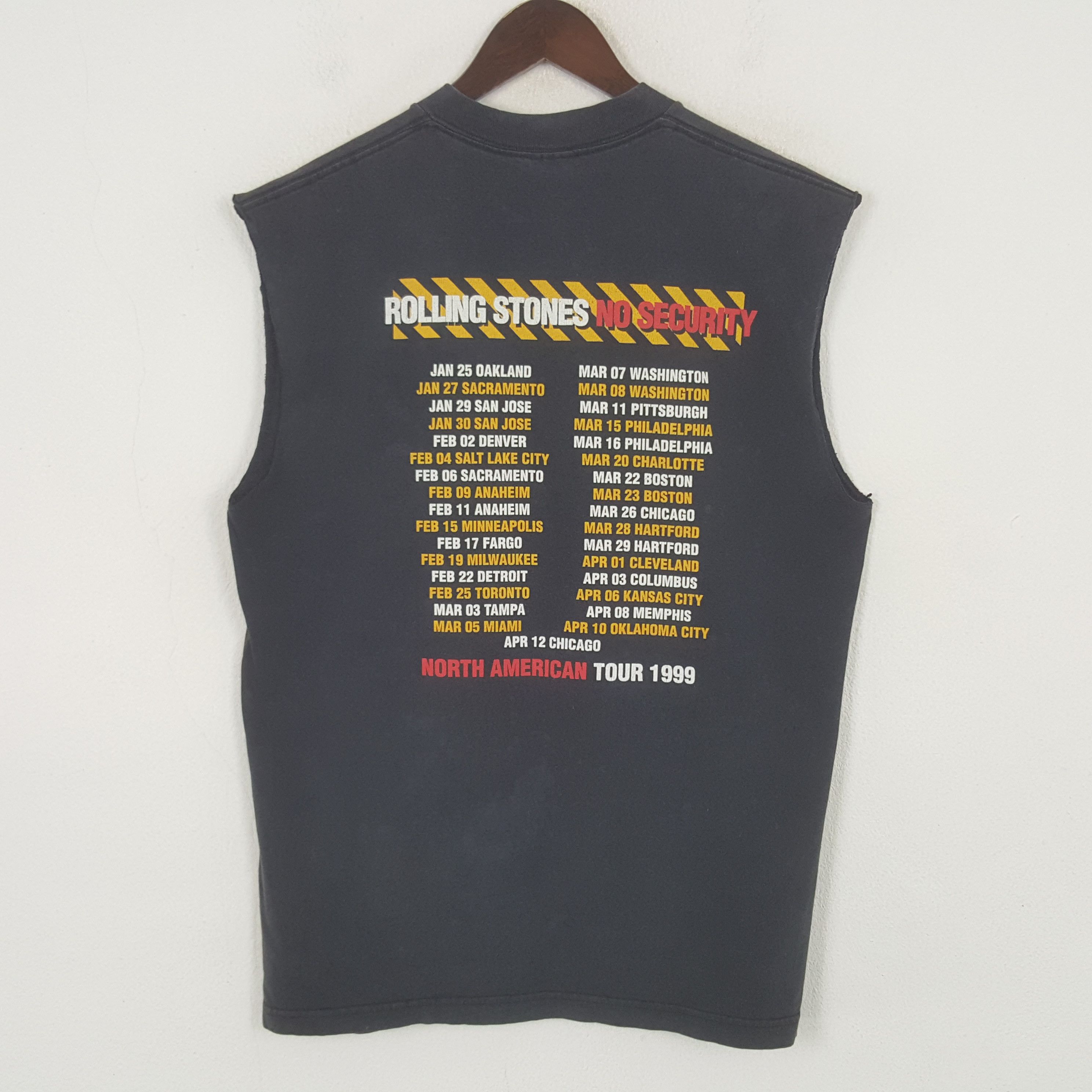 Band Tees Vintage Rolling Stone North American Tour 1999 Tank Shirt Size US M / EU 48-50 / 2 - 3 Thumbnail