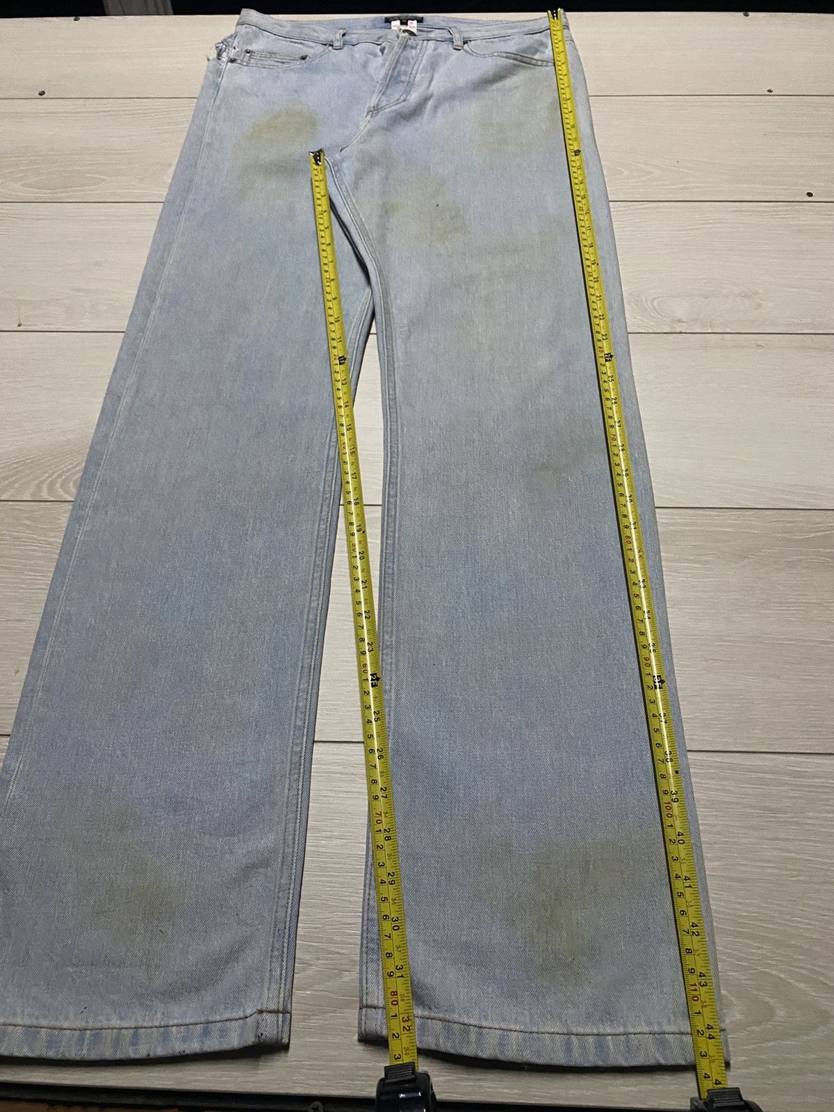 A.P.C. Vintage Apc Reu Madame Paris Light Wash Ripped Jeans Size US 32 / EU 48 - 8 Thumbnail