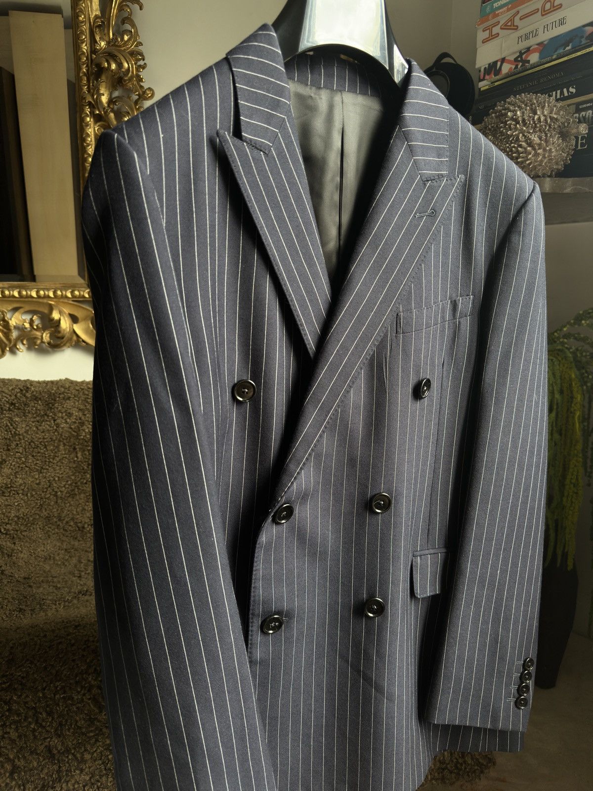 Celine Celine Hedi slimane blazer rayures Size 46L - 2 Thumbnail