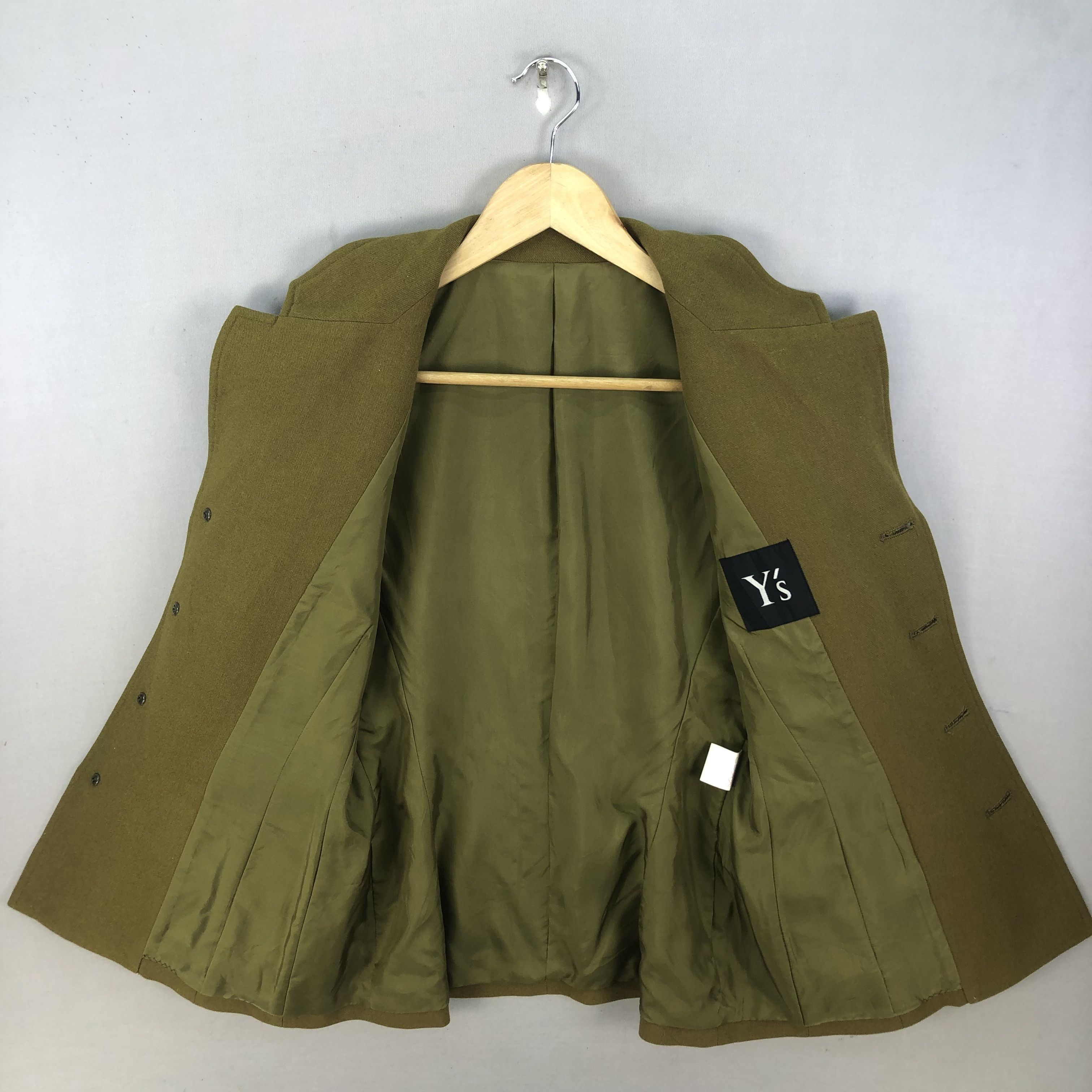 Yohji Yamamoto 1992 A/W Y’s Vintage Wool Blend Green Blazer Jacket Size S / US 4 / IT 40 - 5 Thumbnail