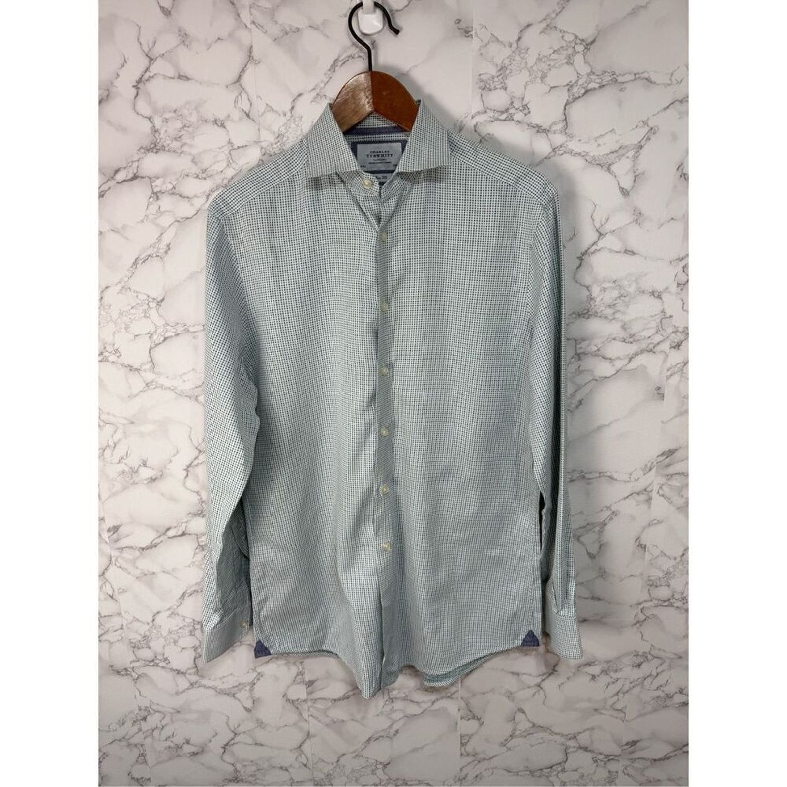 Charles Tyrwhitt Charles Tyrwhitt Men’s Shirt sz 16/35 #F923 Size US L / EU 52-54 / 3 - 2 Thumbnail