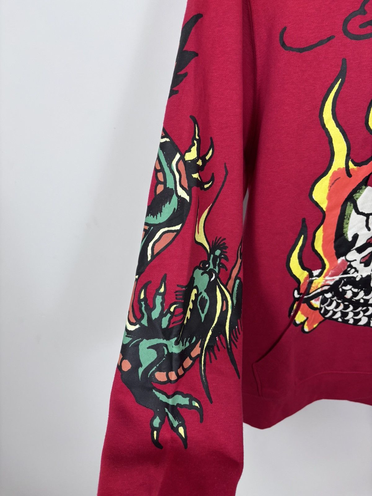 Ed Hardy Ed Hardy NWT Men’s Red Big Snake Skull Tattoo Logo Hoodie Size US M / EU 48-50 / 2 - 12 Thumbnail