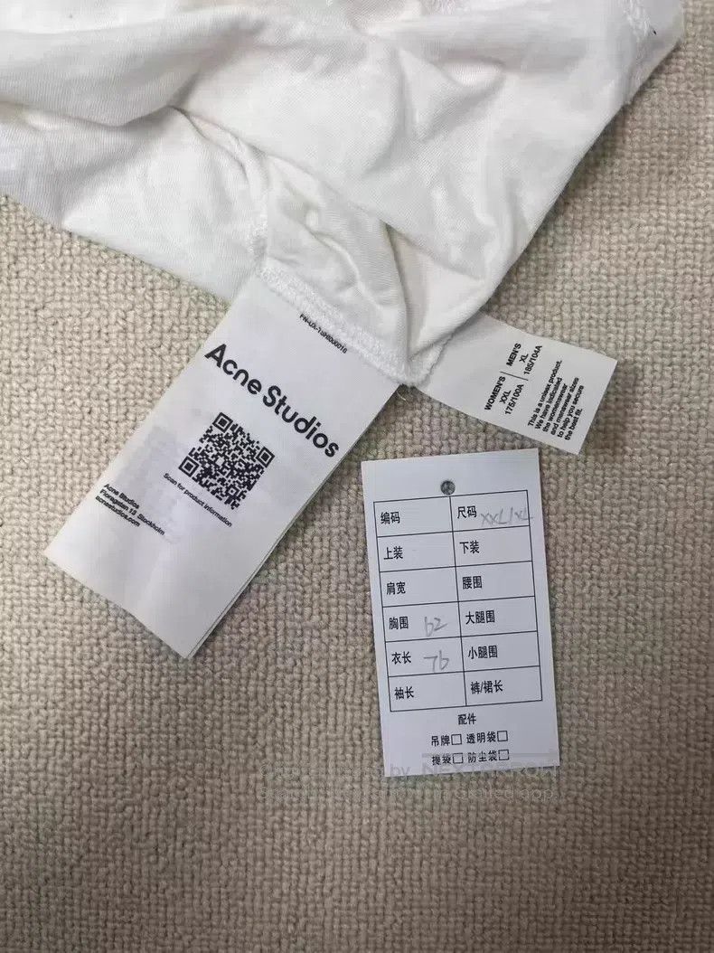 Acne Studios Acne Studios 1996 Series Letter Logo Distressed Print Crew Size US XL / EU 56 / 4 - 4 Thumbnail