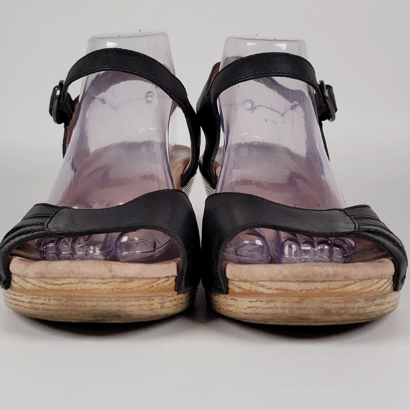 Dansko Dansko Marjory Sandals Black Women's 41 / 10 Casual Travel Party/Cocktail Strappy Buckle Leather Mid Heel Summer Spring Fall Women Shoes Size US 11 / IT 41 - 3 Thumbnail