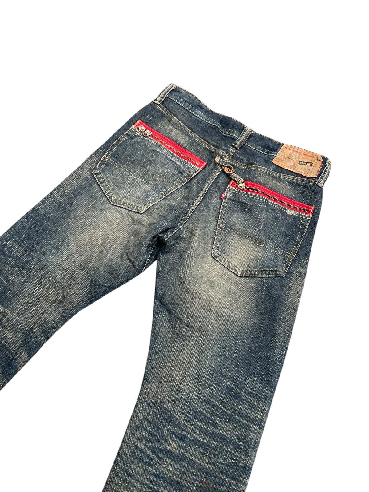 Japanese Brand GL Heart Denim Size US 34 / EU 50 - 7 Thumbnail