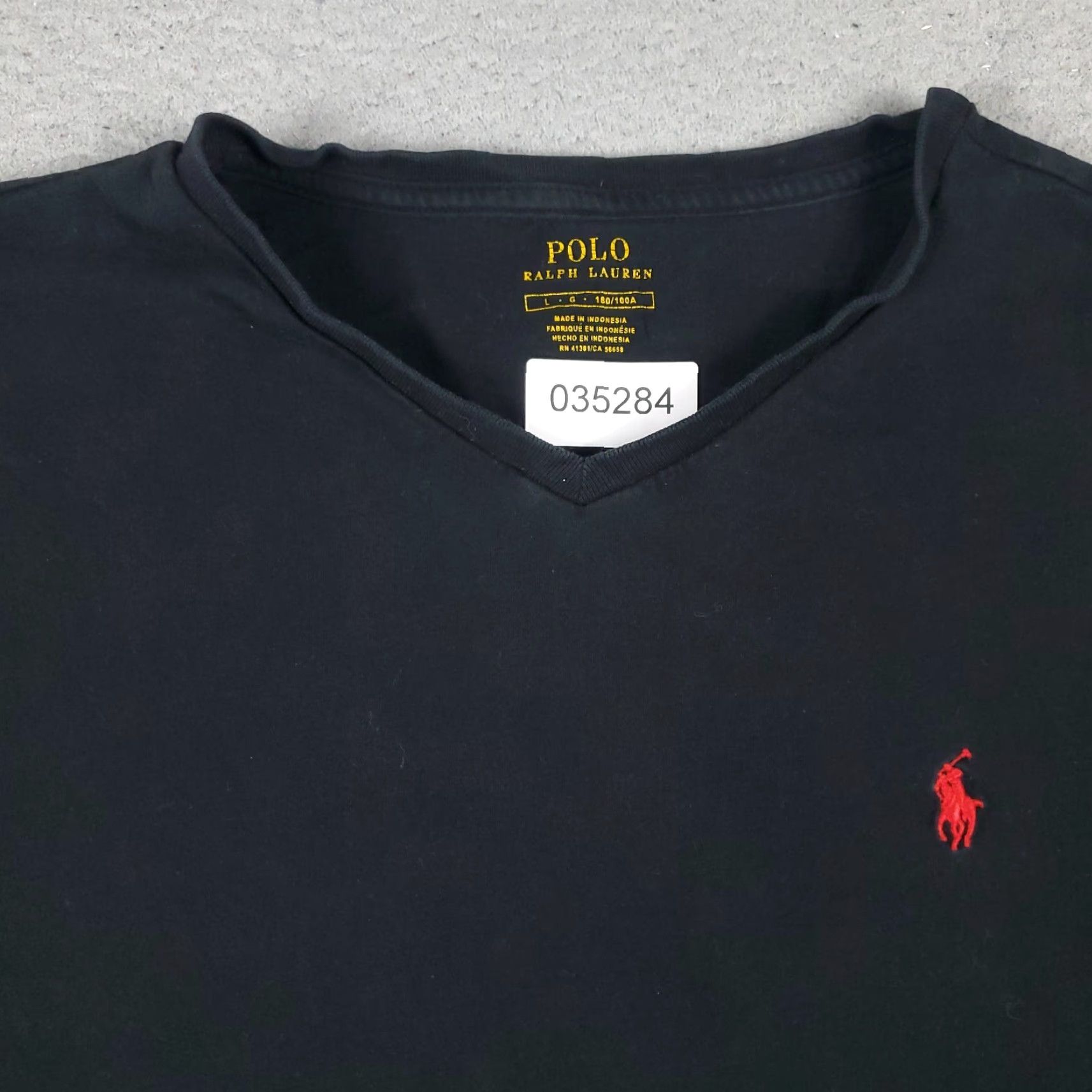 Ralph Lauren Ralph Lauren T-Shirt Men Large Black Pony Logo Crew Neck Short Sleeve Cotton Vintage? No — Regular Fit Size US L / EU 52-54 / 3 - 3 Thumbnail