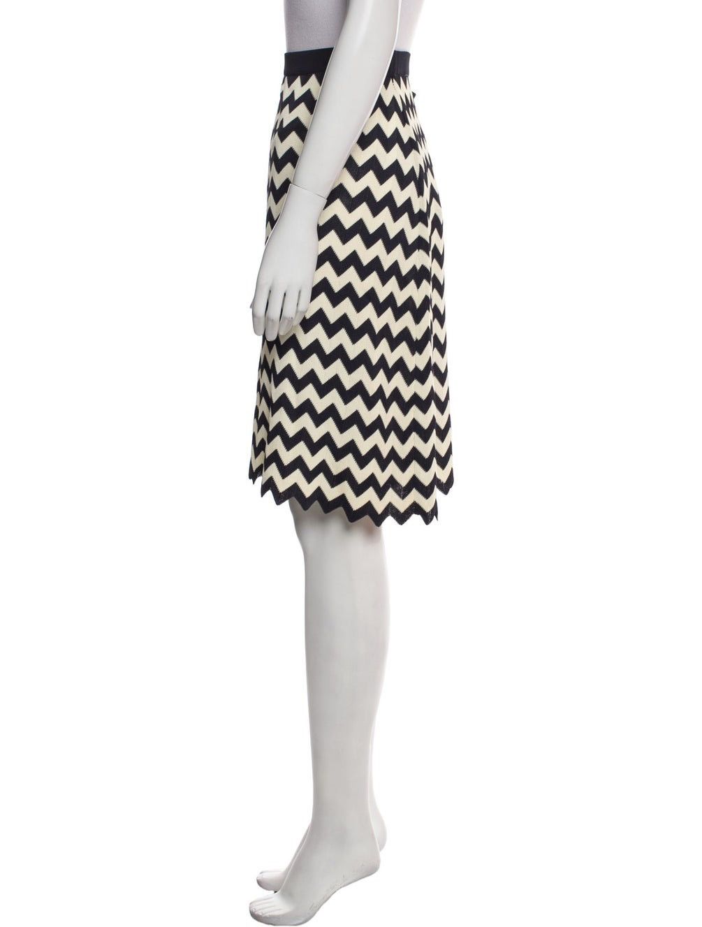 Fendi Vintage 90s Fendi chevron skirt Size 28" / US 6 / IT 42 - 3 Thumbnail