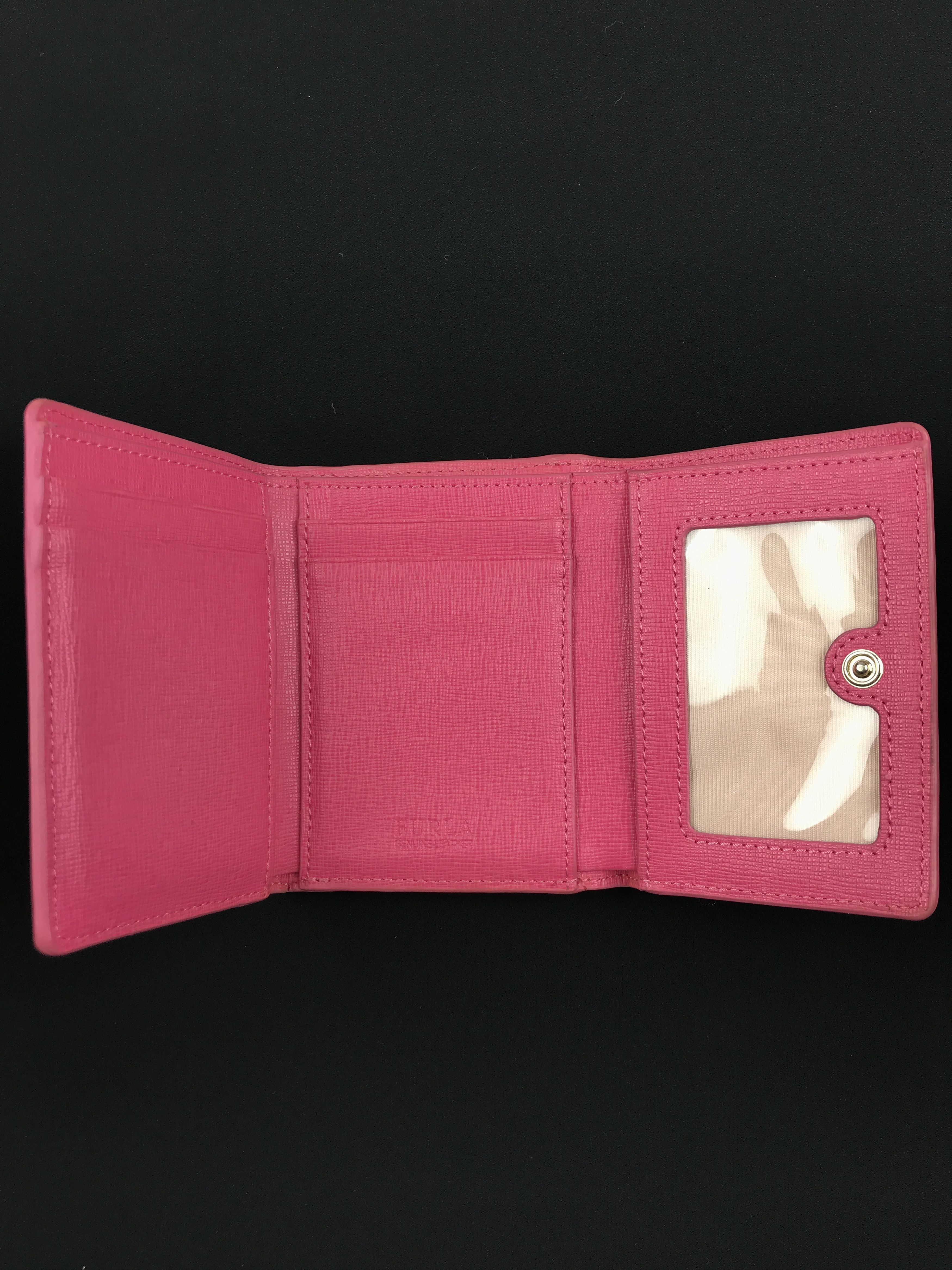 Designer × Furla × Vintage Vintage Furla Tri-Fold Flap Compact Wallet (Genuine leather) Size ONE SIZE - 7 Thumbnail