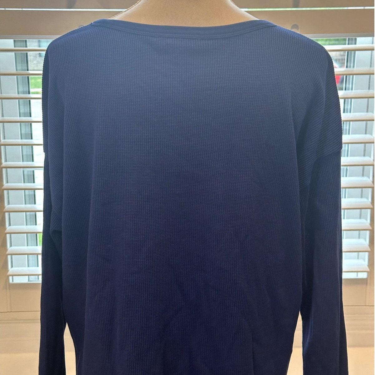 Treasure & Bond Treasure & Bond Women's Blue Long Sleeve Waffle Knit S NWOT Size S / US 4 / IT 40 - 5 Thumbnail