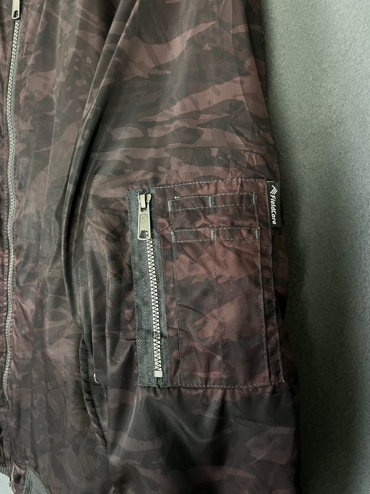 Japanese Brand Heat Assist Red Camouflage Army Stripes Bomber Jacket Size US L / EU 52-54 / 3 - 6 Thumbnail