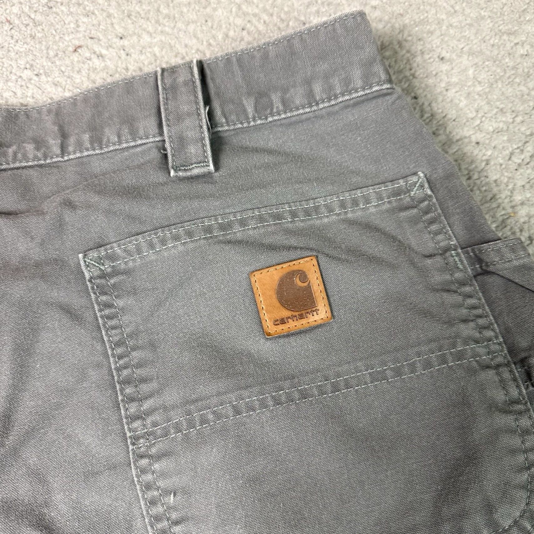 Carhartt Carhartt Carpenter Pants Mens 40x30 Gray B151 Loose Original Fit Work Utility Pants Carhartt Industrial Work Pants Size US 40 / EU 56 - 7 Thumbnail