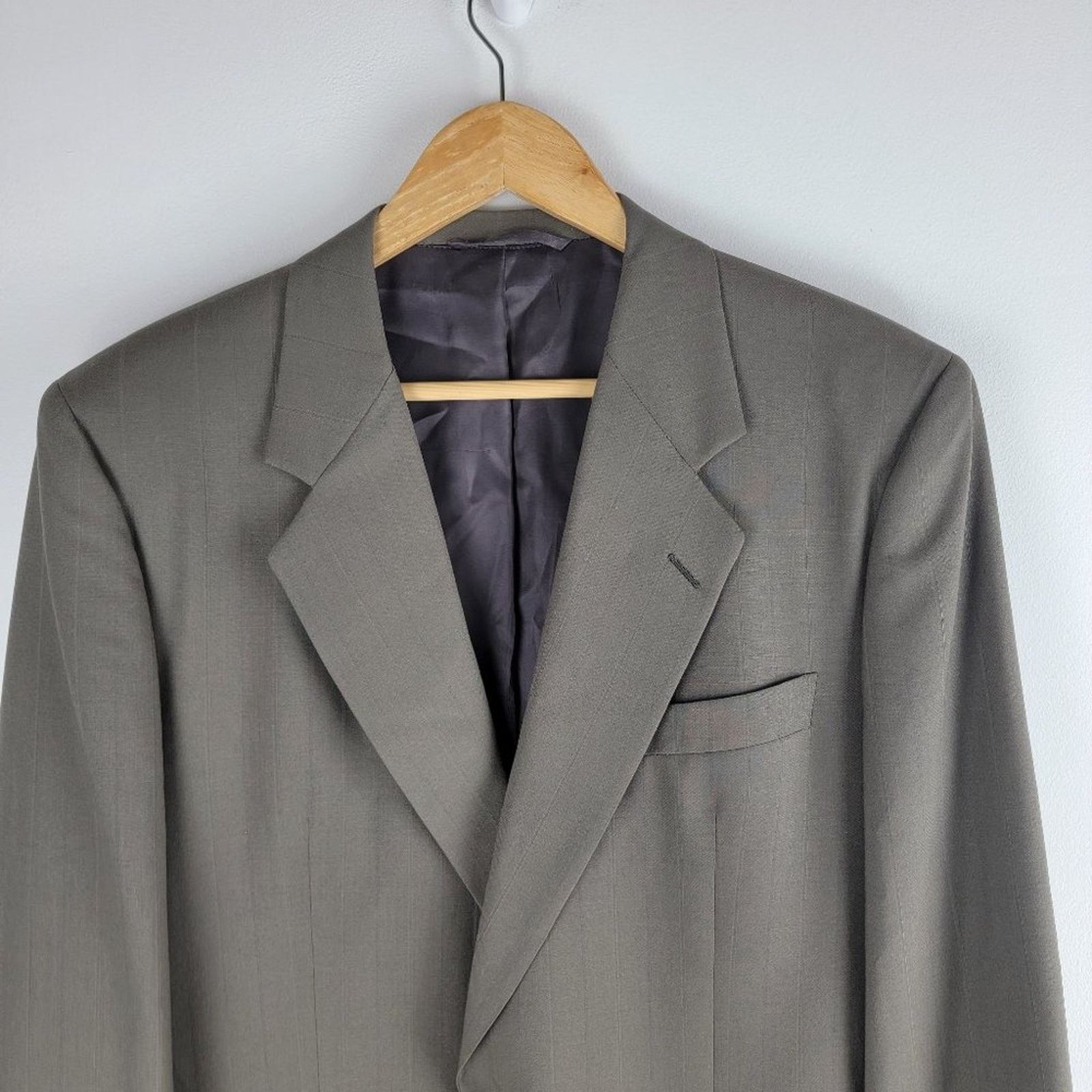 Hickey Freeman Hickey Freeman Boardroom Blazer Union Made Wool Lined 43L Size 42L - 2 Thumbnail