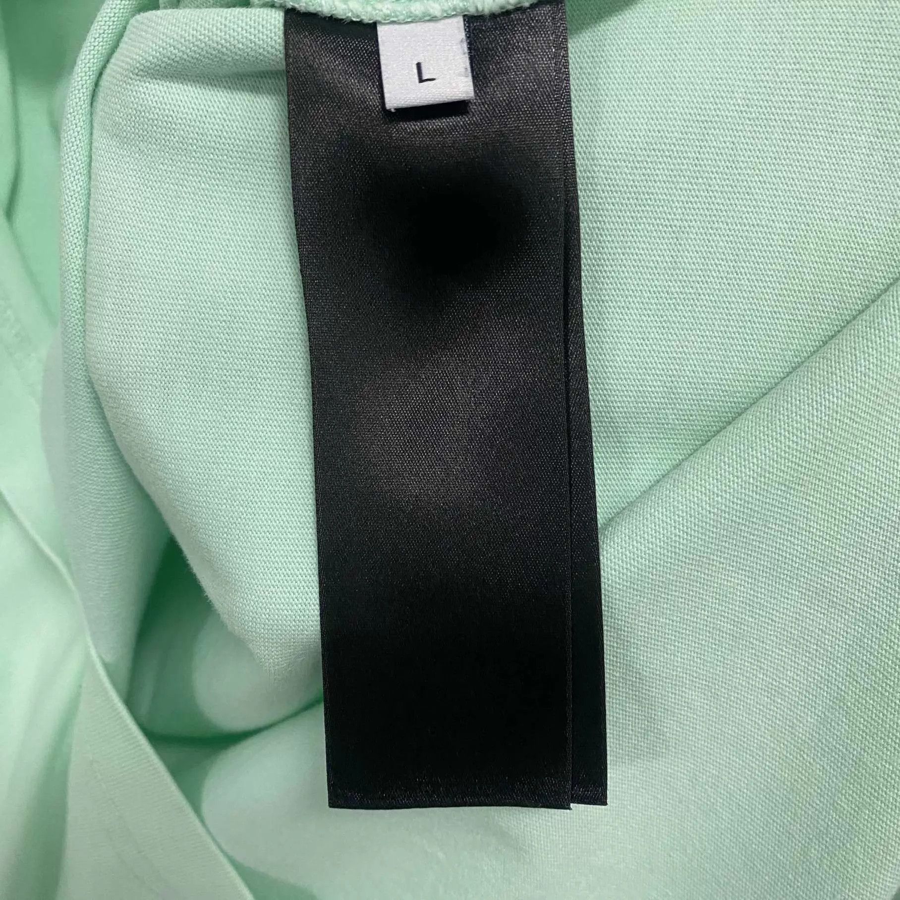 Balenciaga Balenciaga Embroidered Logo Mint Green Short Sleeve L Size US L / EU 52-54 / 3 - 5 Thumbnail